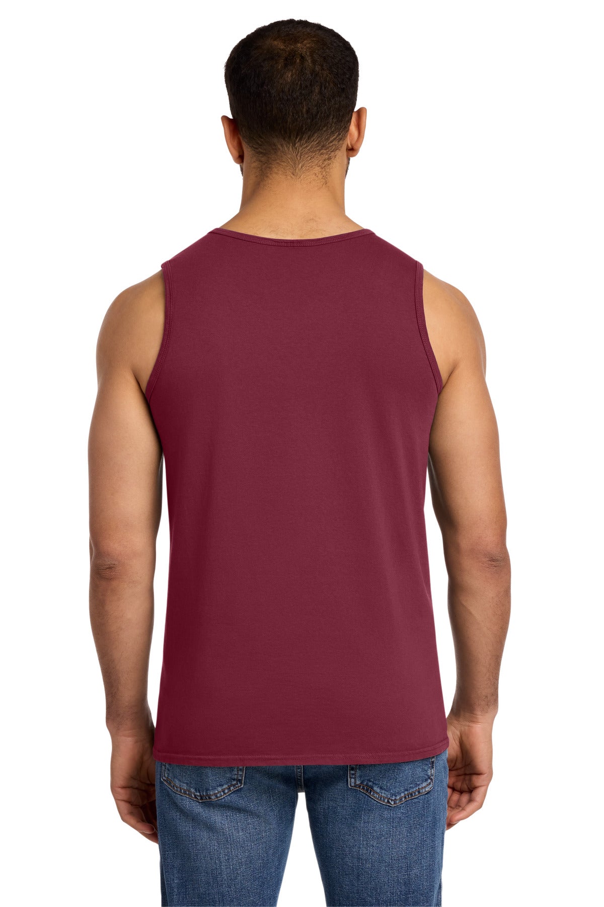 Port & Co Beach Wash Garment-Dyed Tank. PC099TT - Merlot - back