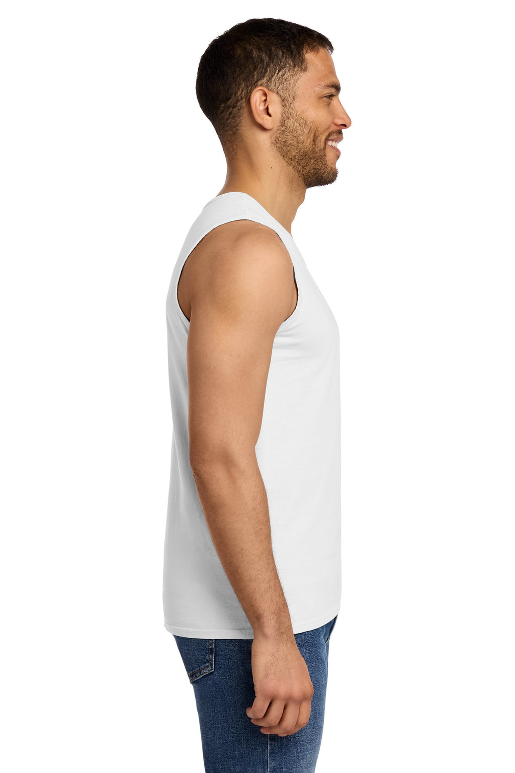Port & Co Beach Wash Garment-Dyed Tank. PC099TT - White - side