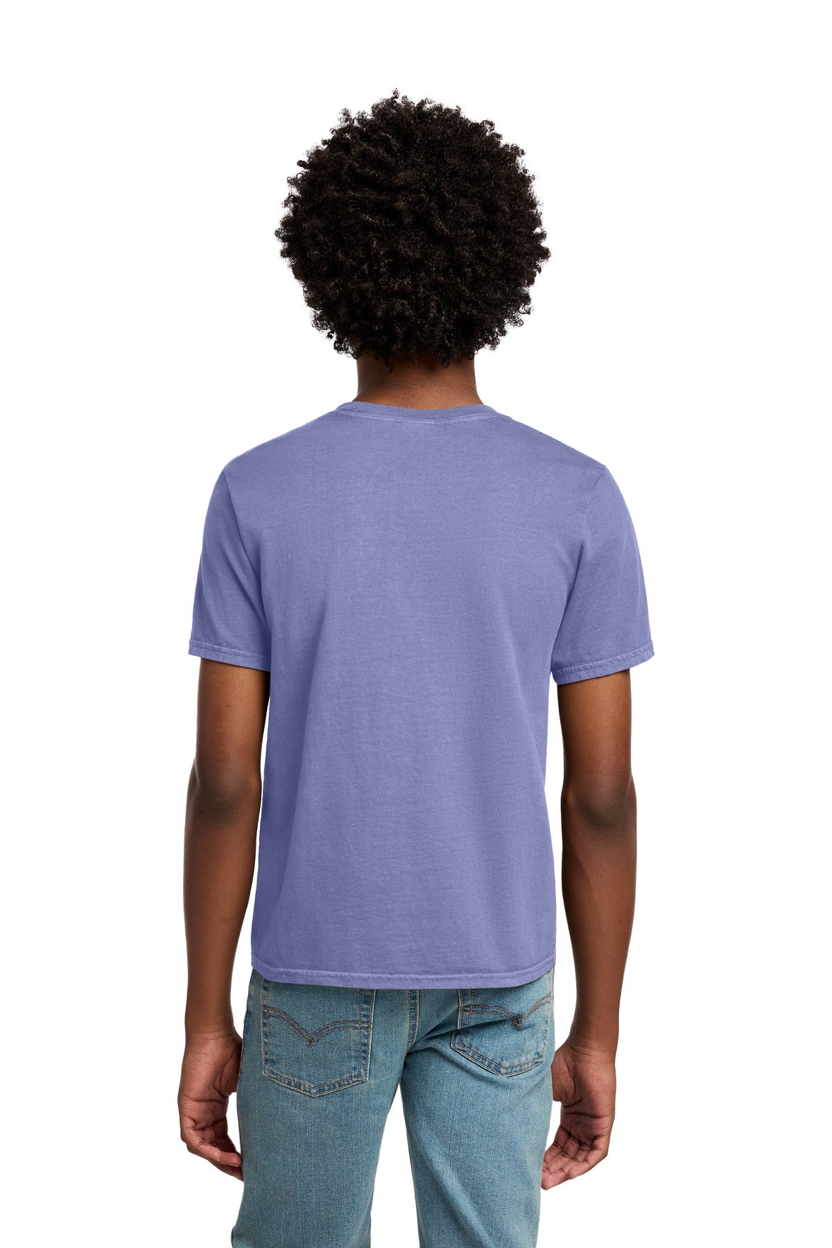 Port & Co Youth Beach Wash Garment-Dyed Tee. PC099Y - Amethyst - back