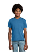 Port & Co Youth Beach Wash Garment-Dyed Tee. PC099Y - Blue Moon - front