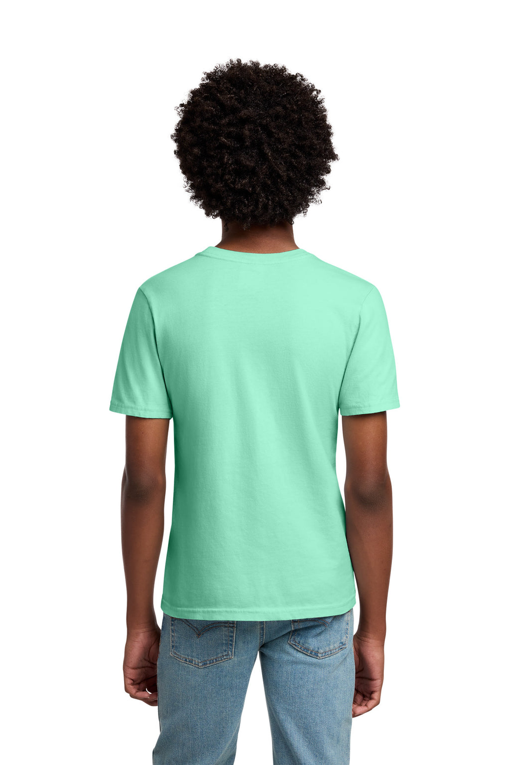 Port & Co Youth Beach Wash Garment-Dyed Tee. PC099Y - Jadeite - back