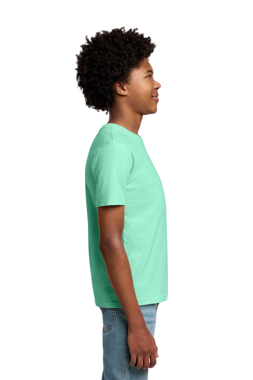 Port & Co Youth Beach Wash Garment-Dyed Tee. PC099Y - Jadeite - side