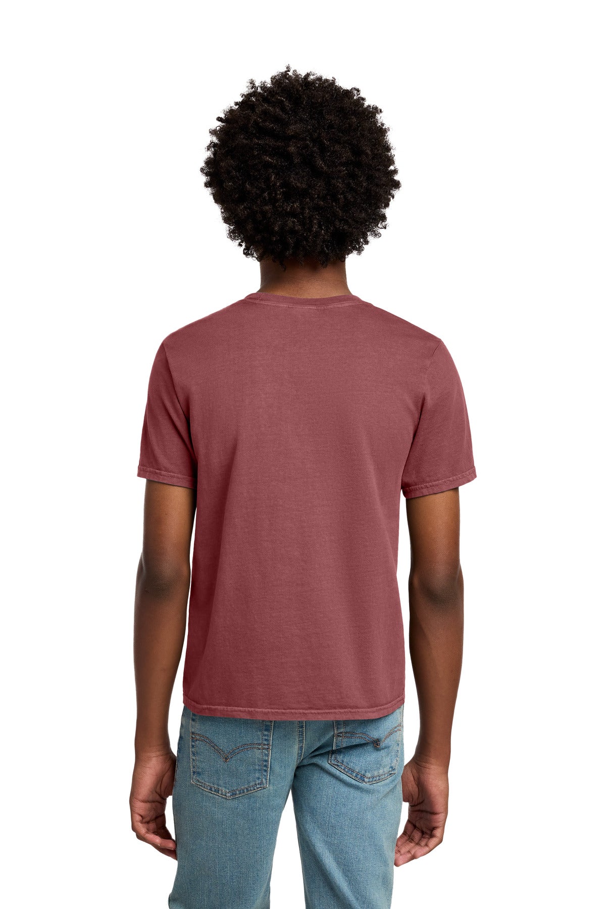 Port & Co Youth Beach Wash Garment-Dyed Tee. PC099Y - Red Rock - back