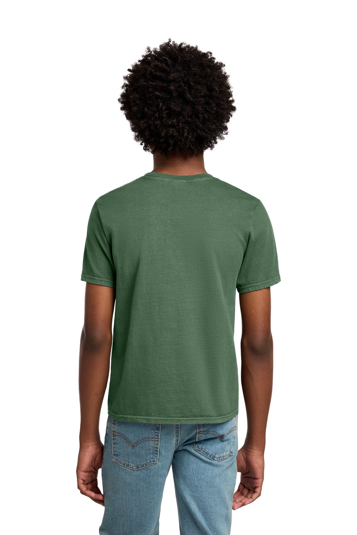 Port & Co Youth Beach Wash Garment-Dyed Tee. PC099Y - Safari - back