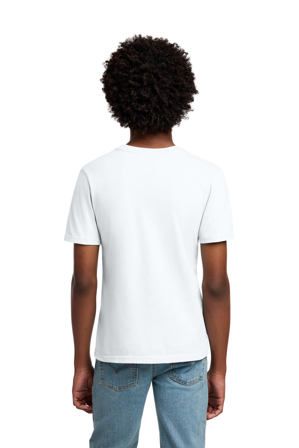 Port & Co Youth Beach Wash Garment-Dyed Tee. PC099Y - White - back