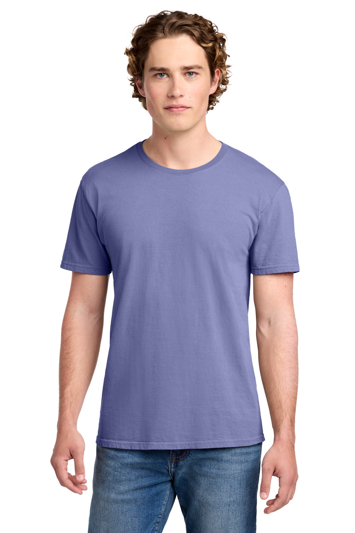Port & Co Beach Wash Garment-Dyed Tee. PC099 - Amethyst - front