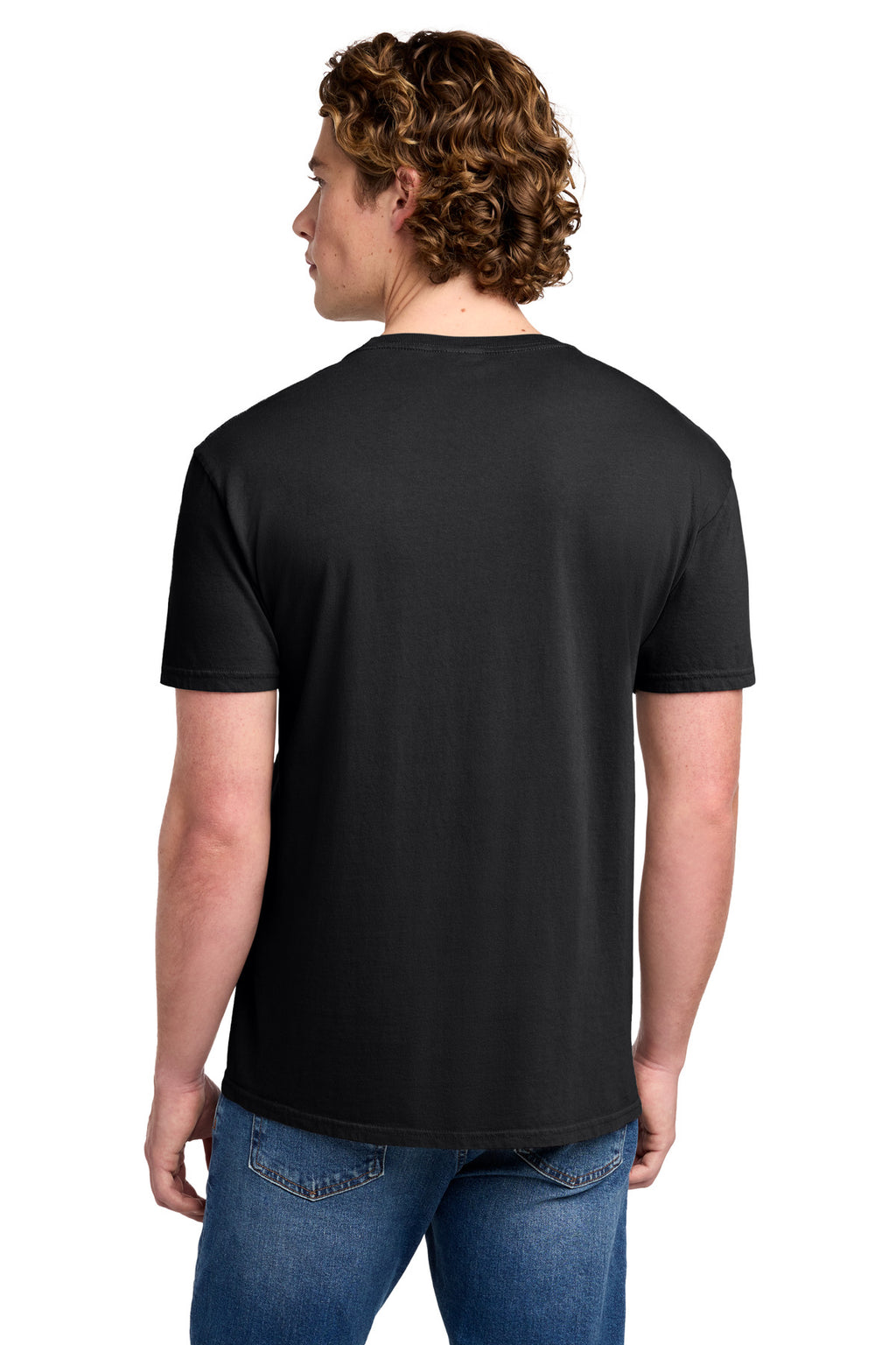 Port & Co Beach Wash Garment-Dyed Tee. PC099 - Black - back