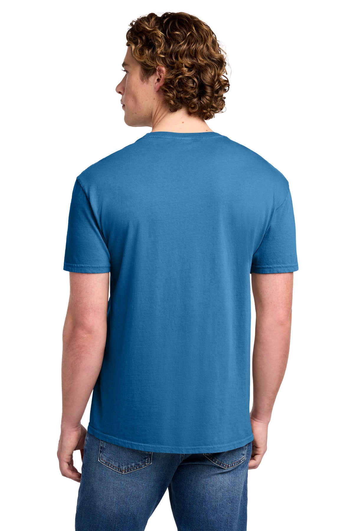 Port & Co Beach Wash Garment-Dyed Tee. PC099 - Blue Moon - back