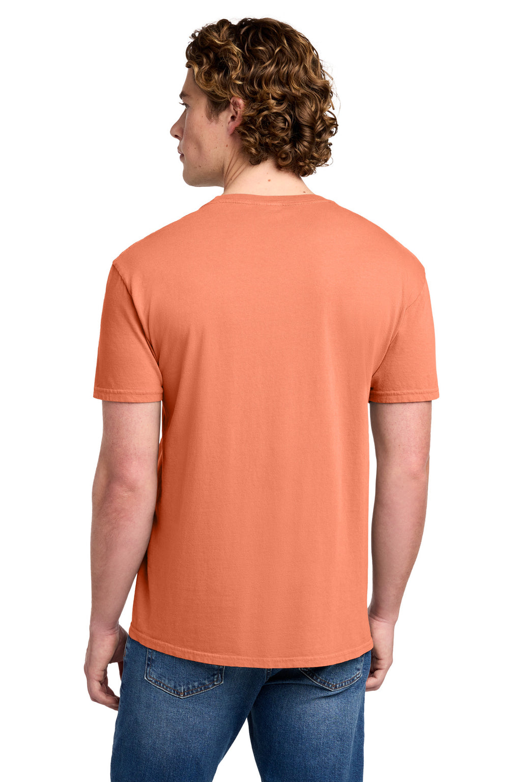 Port & Co Beach Wash Garment-Dyed Tee. PC099 - Cantaloupe - back
