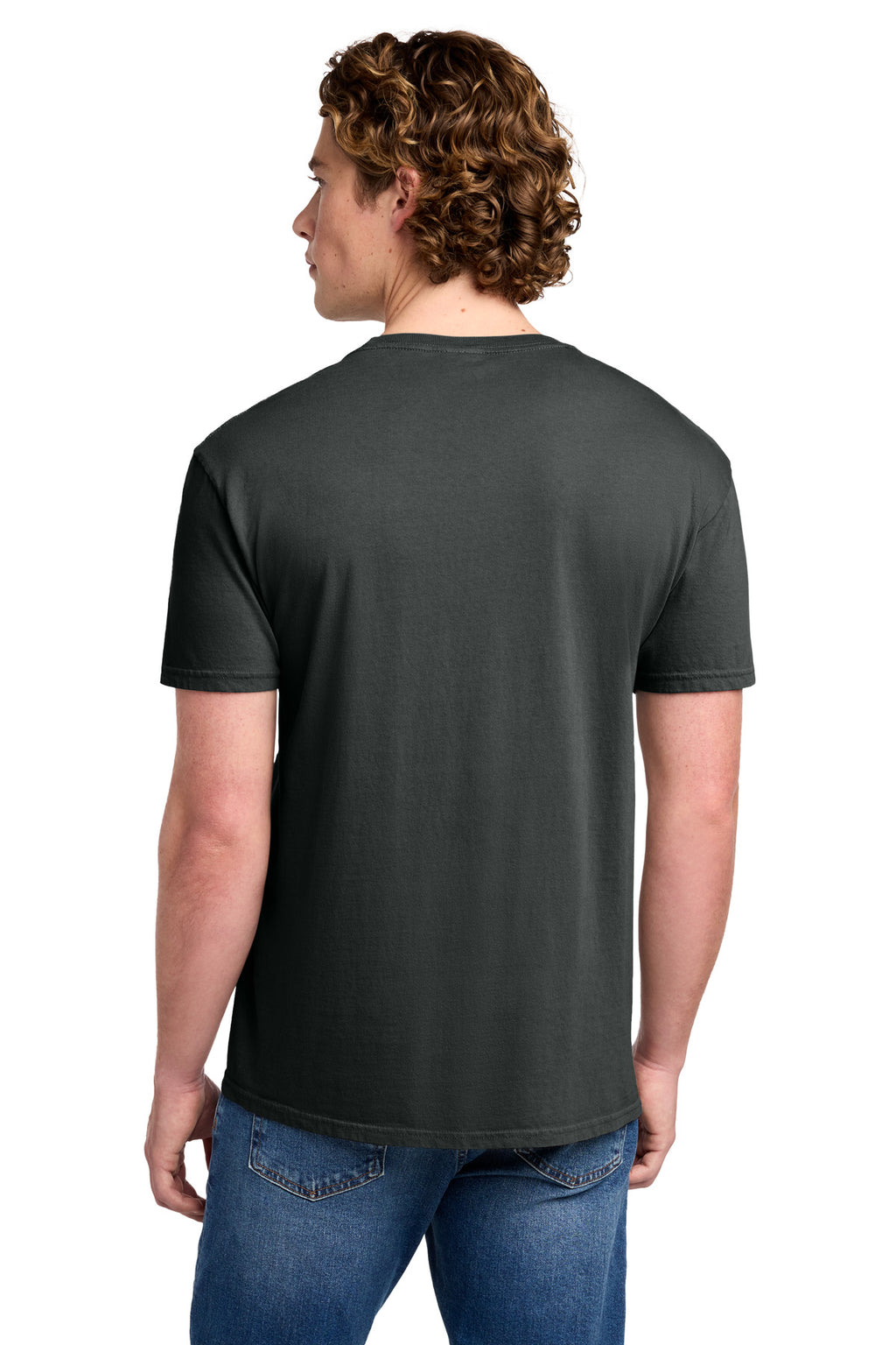 Port & Co Beach Wash Garment-Dyed Tee. PC099 - Coal - back