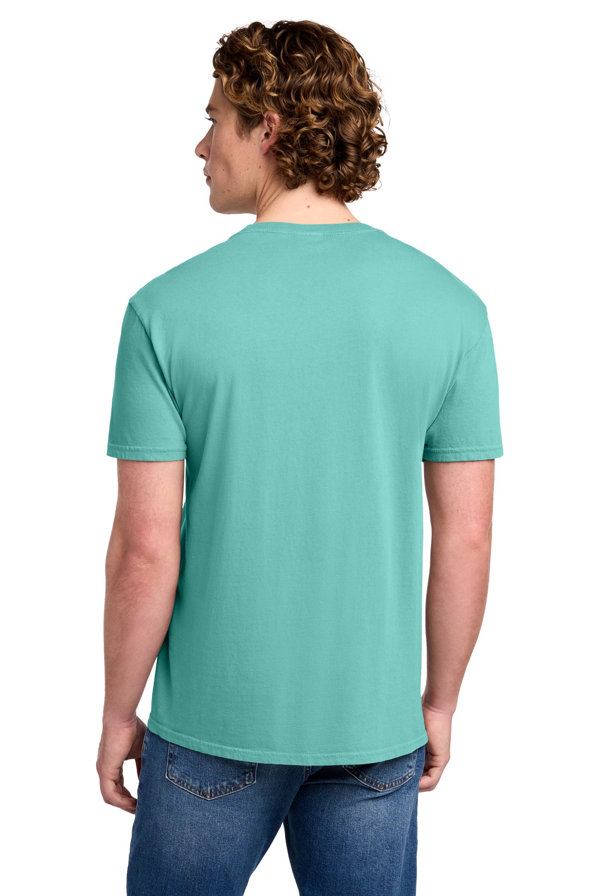 Port & Co Beach Wash Garment-Dyed Tee. PC099 - Cool Mint - back
