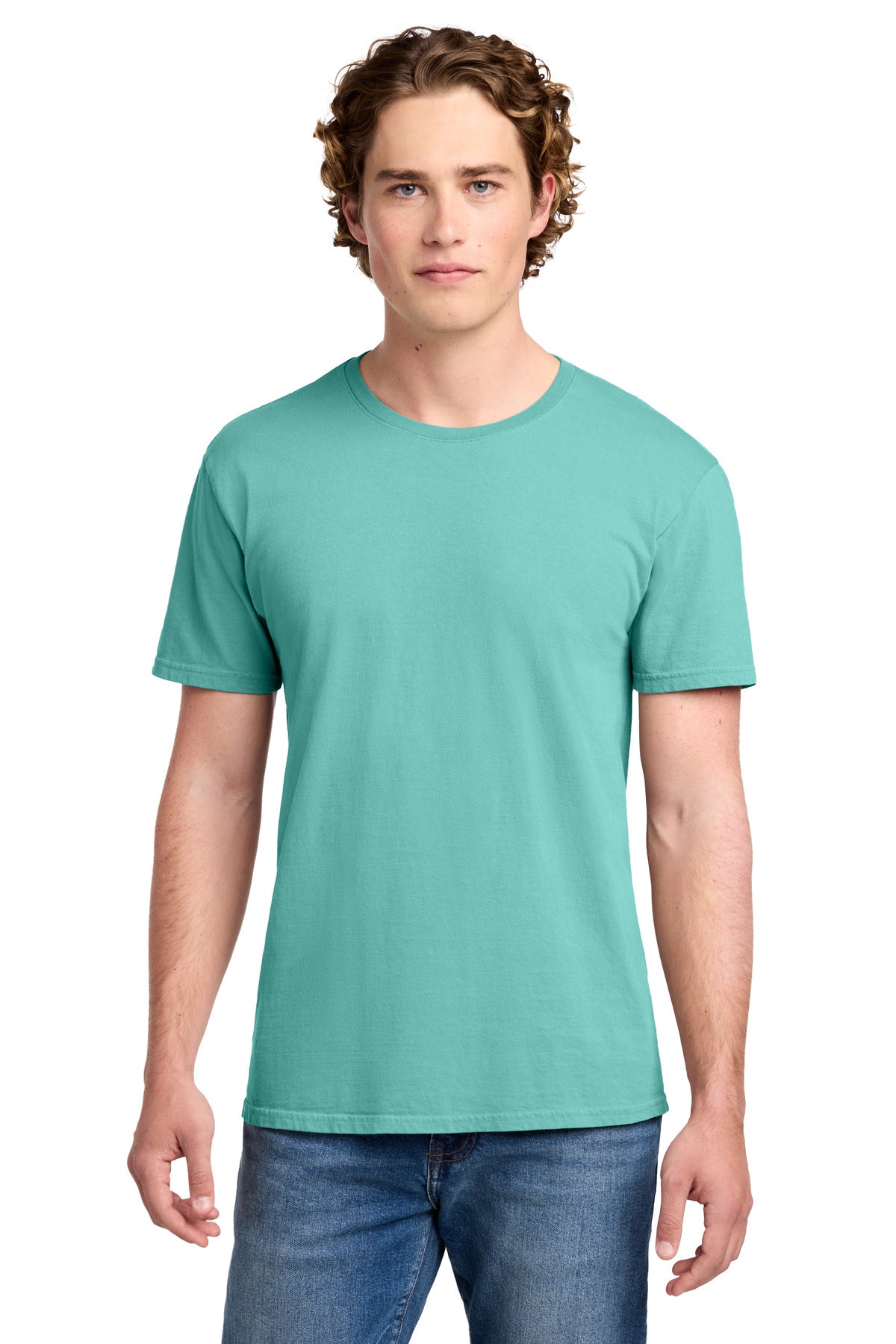 Port & Co Beach Wash Garment-Dyed Tee. PC099 - Cool Mint - front