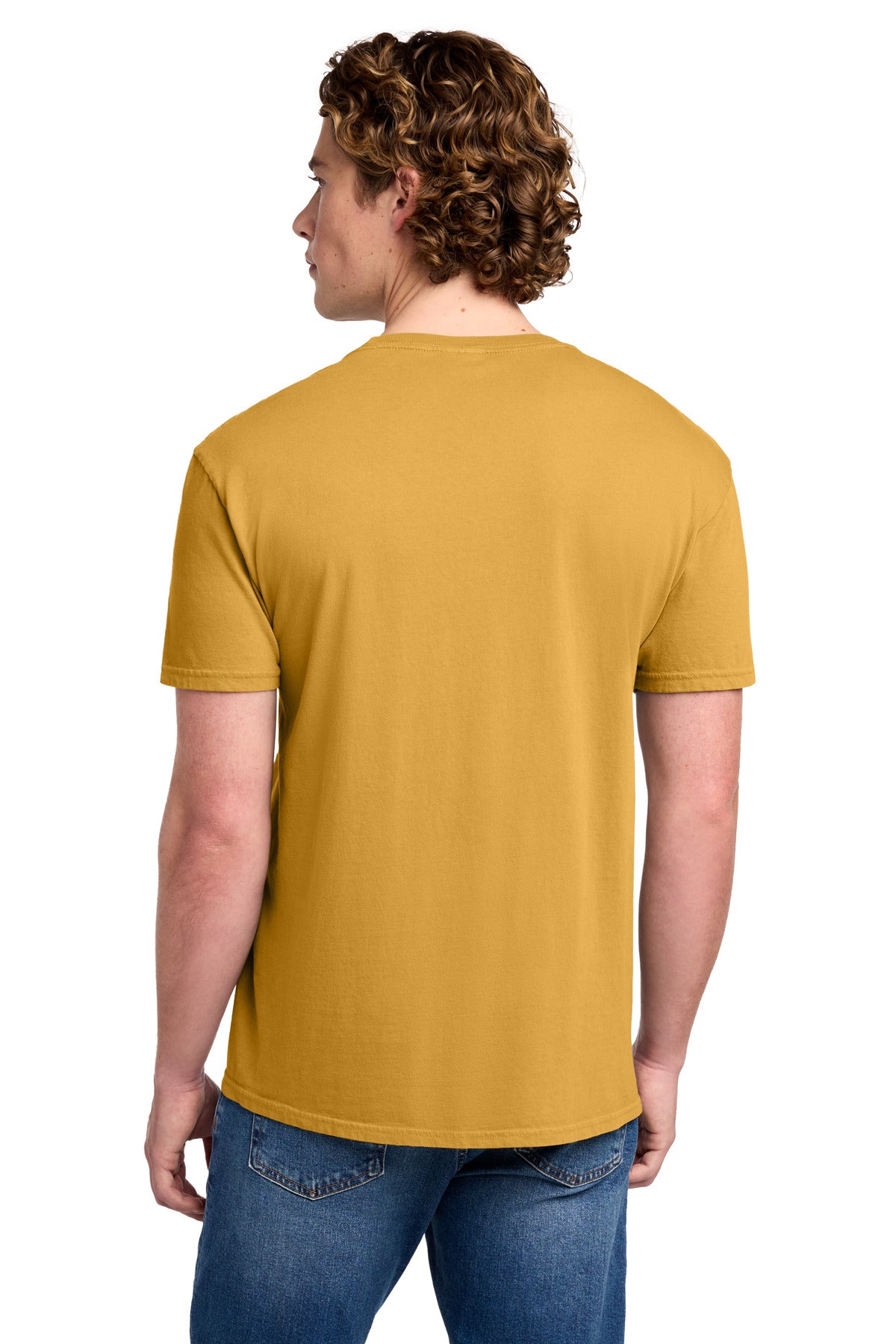 Port & Co Beach Wash Garment-Dyed Tee. PC099 - Dijon - back