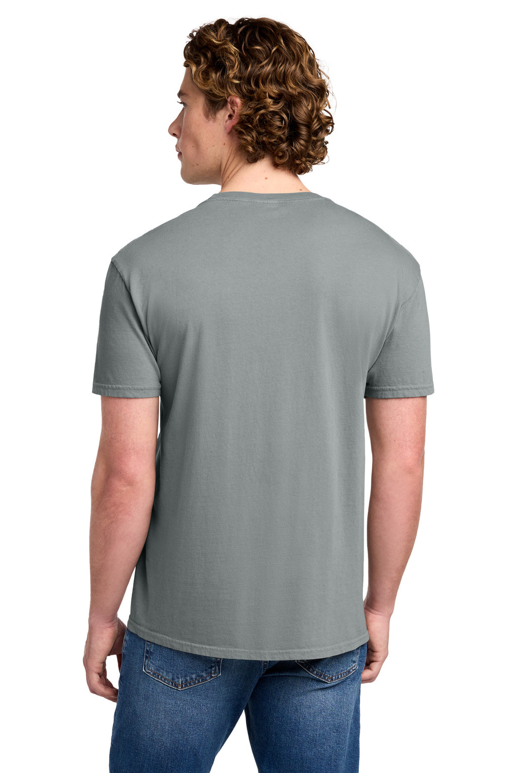 Port & Co Beach Wash Garment-Dyed Tee. PC099 - Dove Grey - back