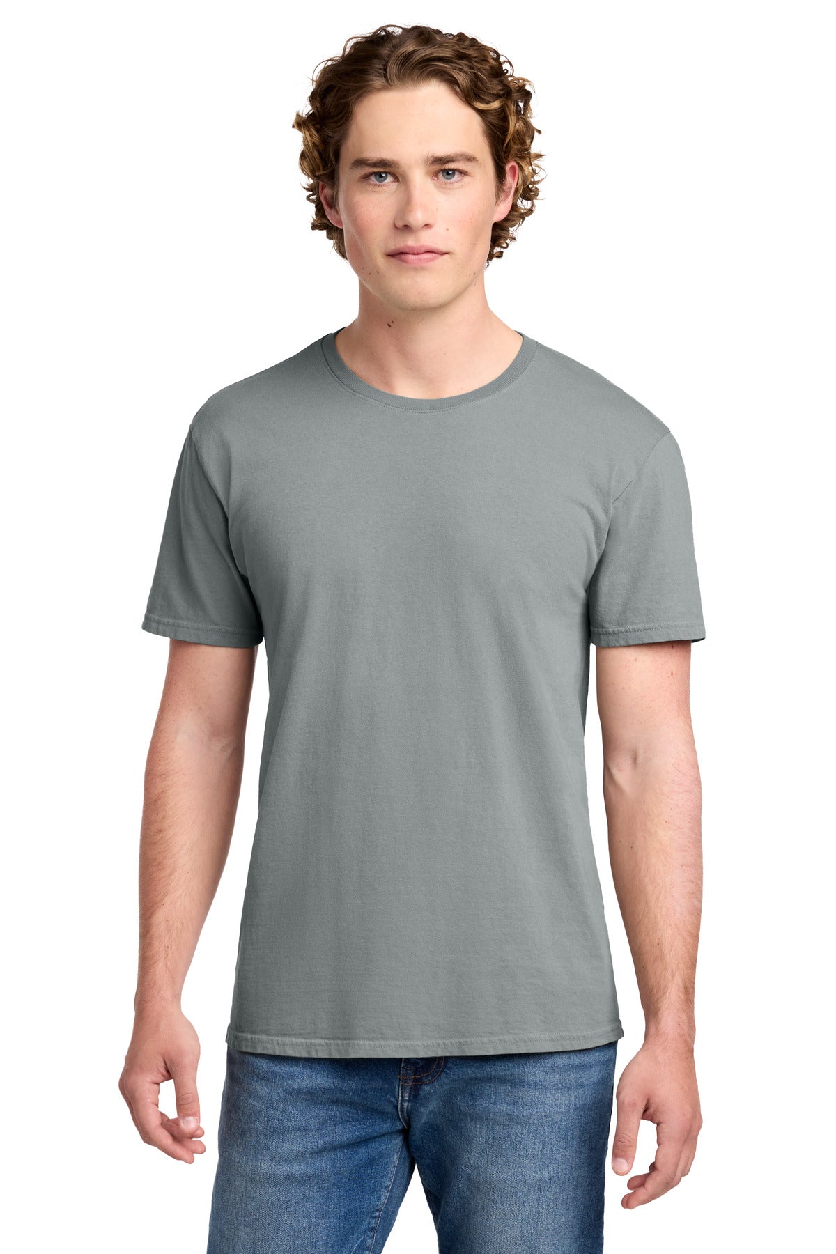 Port & Co Beach Wash Garment-Dyed Tee. PC099 - Dove Grey - front