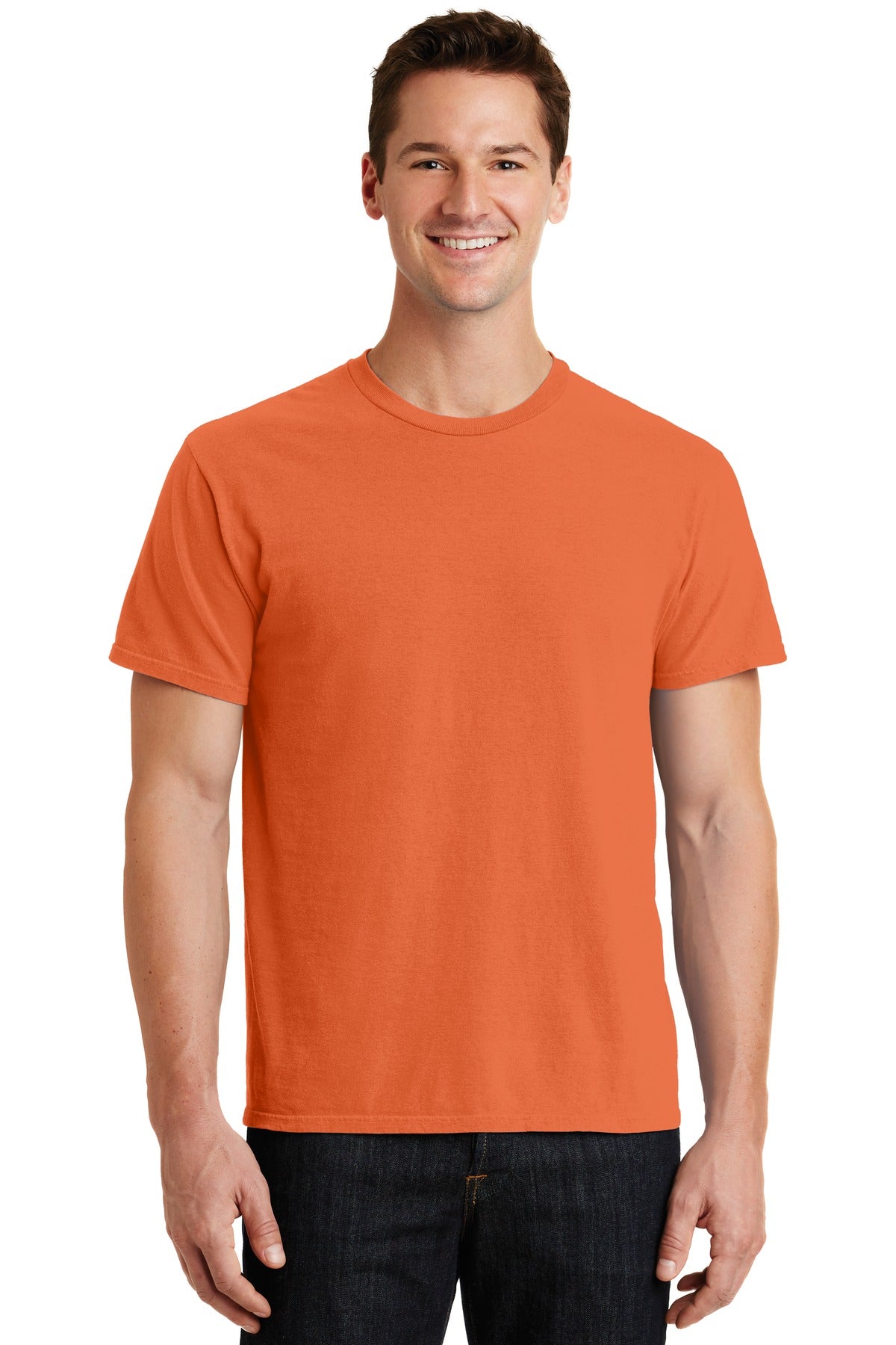 Port & Co Beach Wash Garment-Dyed Tee. PC099 - Gold Fish - front