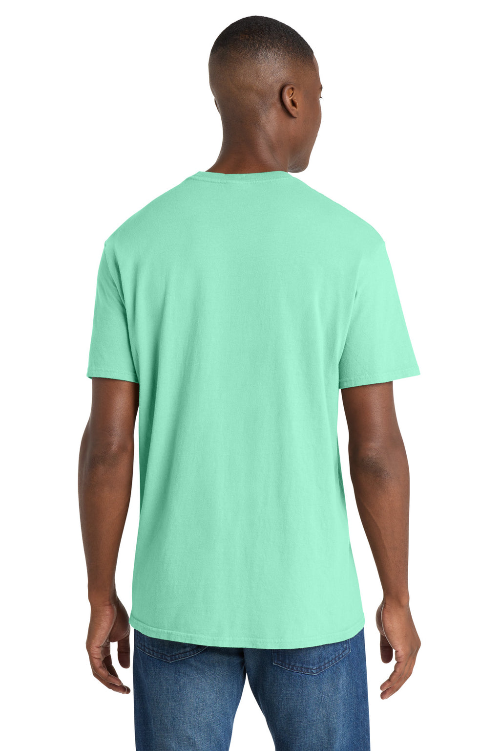Port & Co Beach Wash Garment-Dyed Tee. PC099 - Jadeite - back