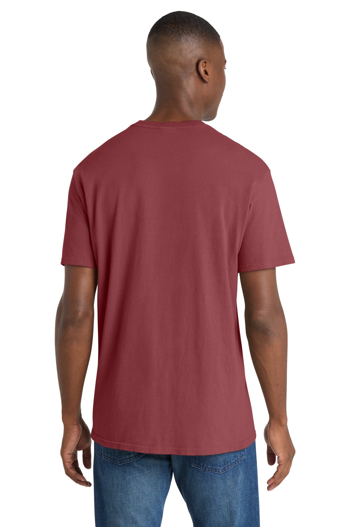 Port & Co Beach Wash Garment-Dyed Tee. PC099 - Merlot - back