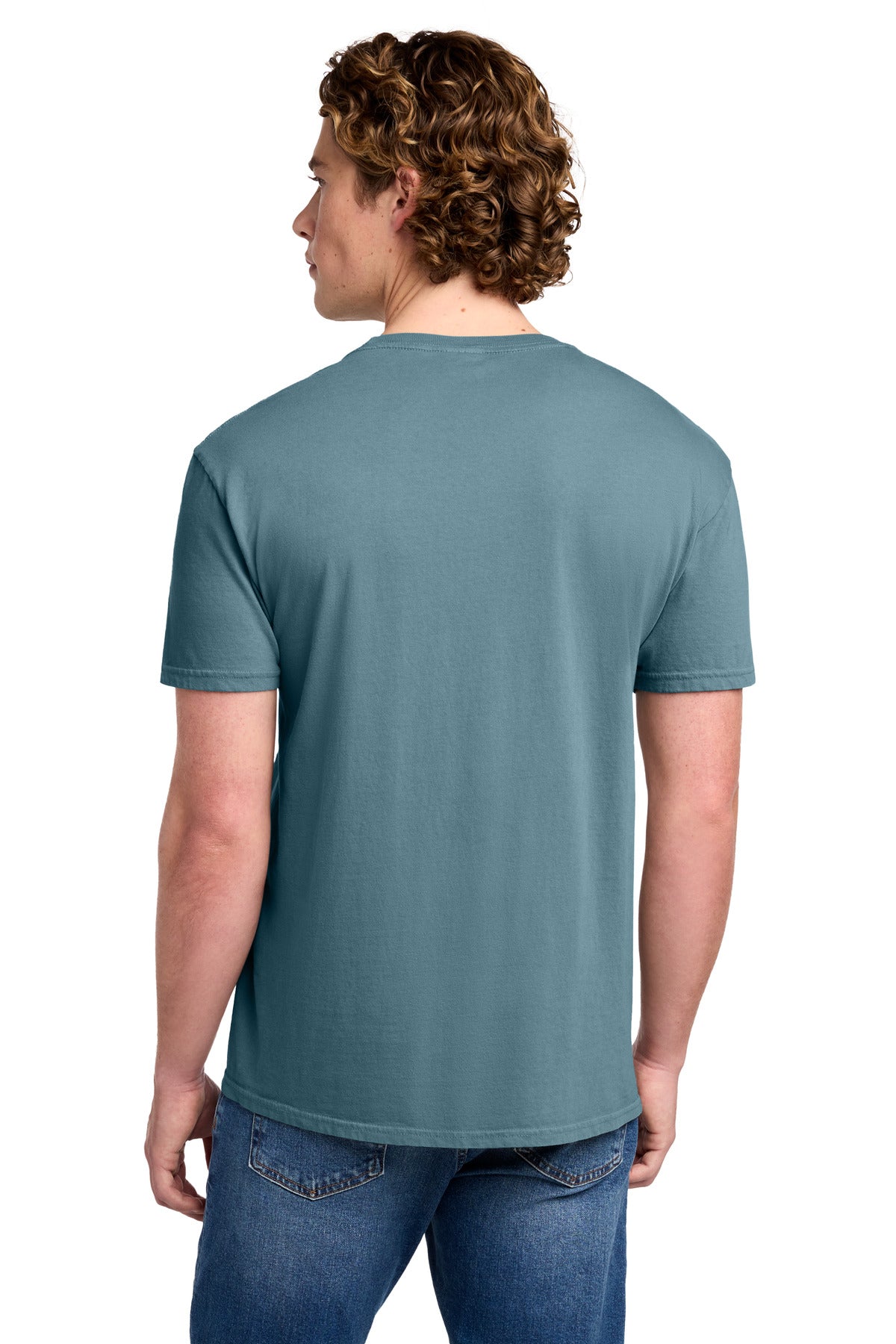 Port & Co Beach Wash Garment-Dyed Tee. PC099 - Mist - back