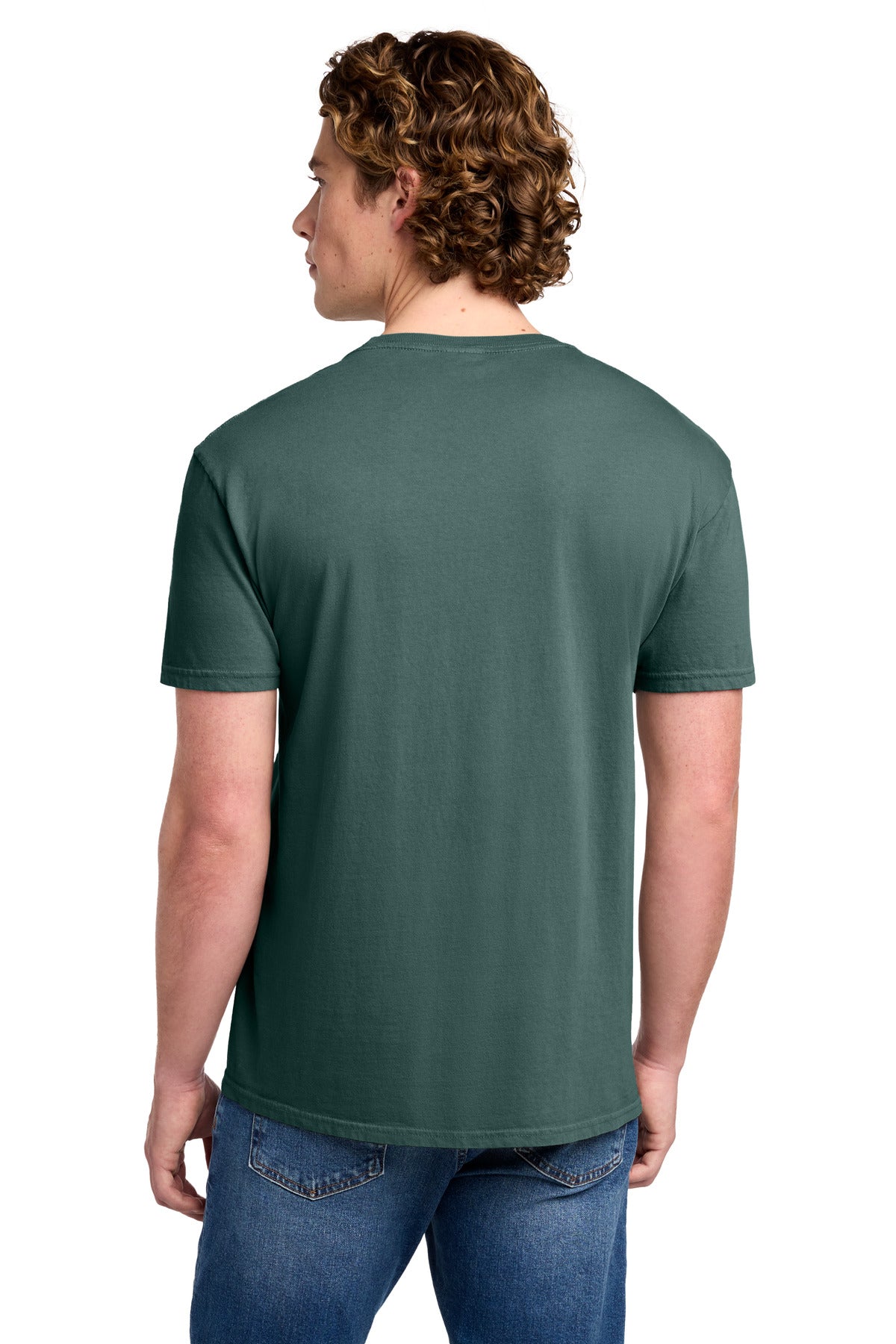 Port & Co Beach Wash Garment-Dyed Tee. PC099 - Nordic Green - back