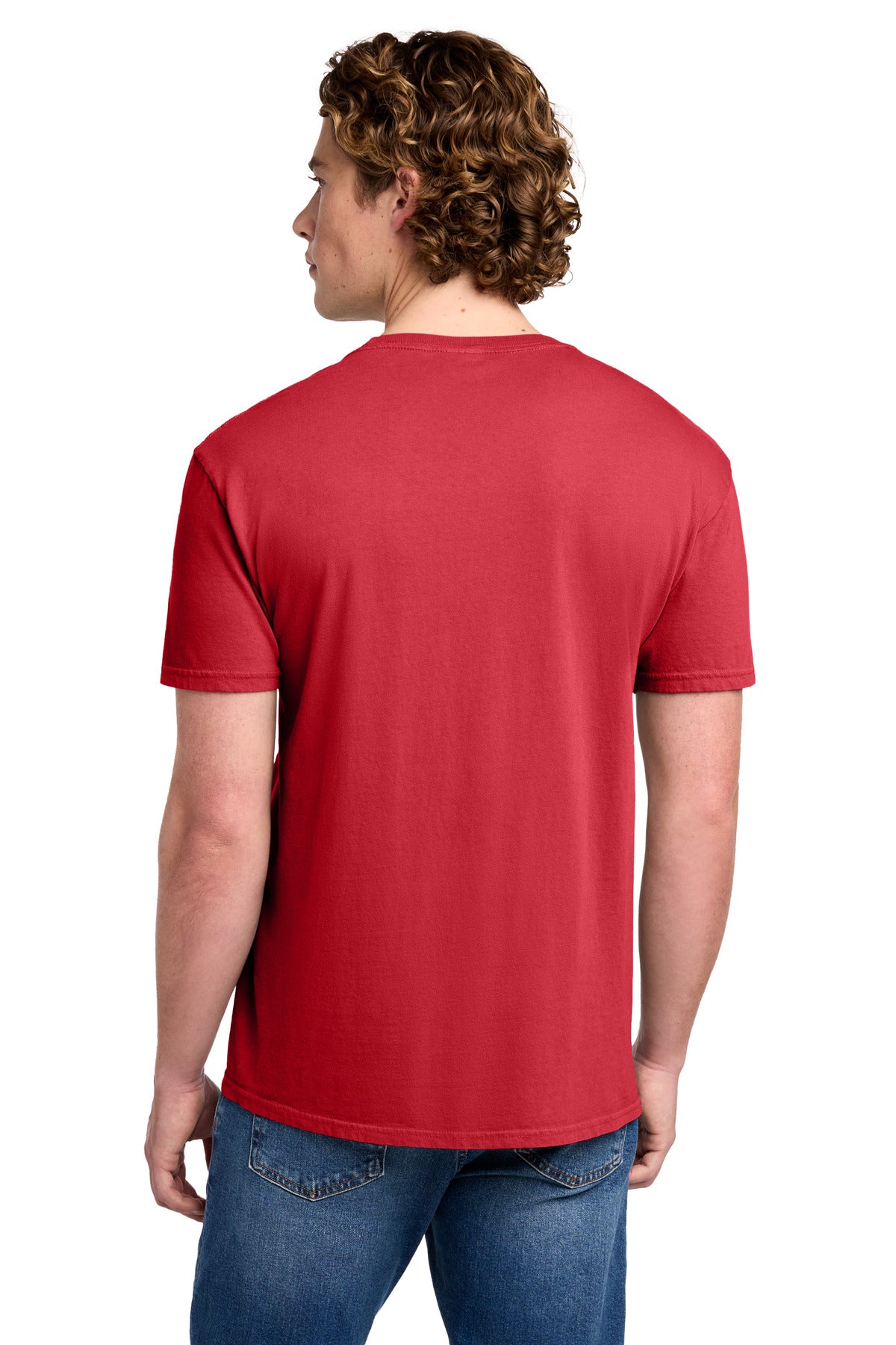 Port & Co Beach Wash Garment-Dyed Tee. PC099 - Poppy - back
