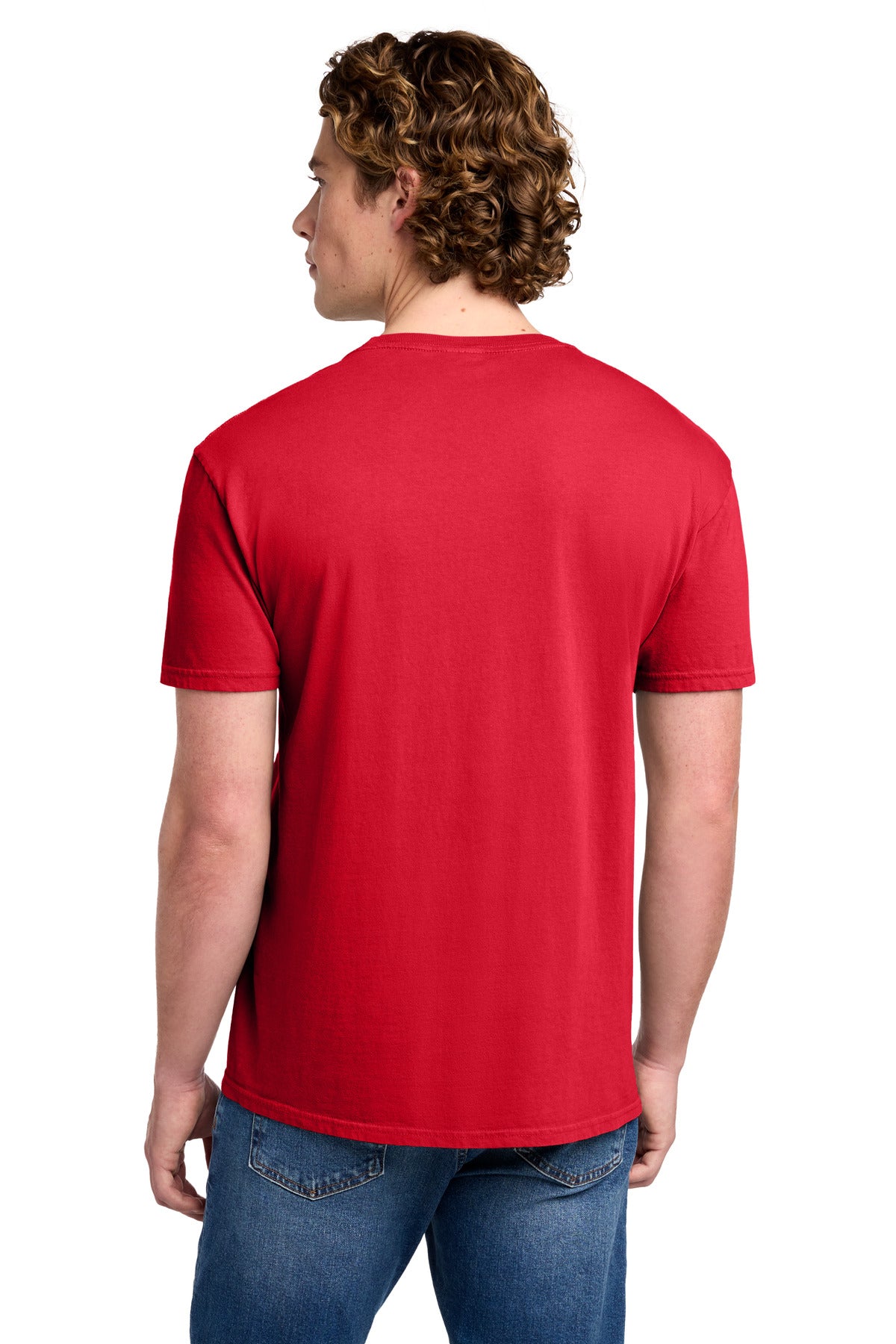 Port & Co Beach Wash Garment-Dyed Tee. PC099 - Red - back