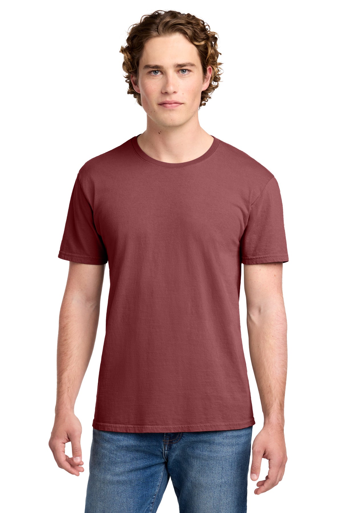 Port & Co Beach Wash Garment-Dyed Tee. PC099 - Red Rock - front