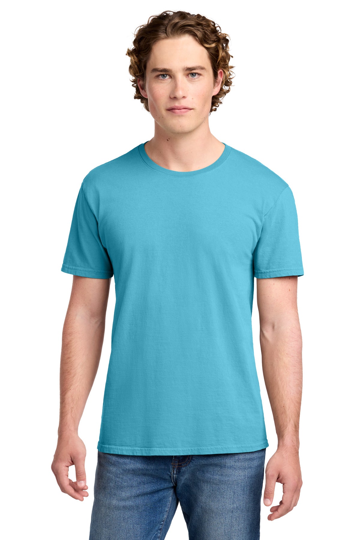 Port & Co Beach Wash Garment-Dyed Tee. PC099 - Tidal Wave - front