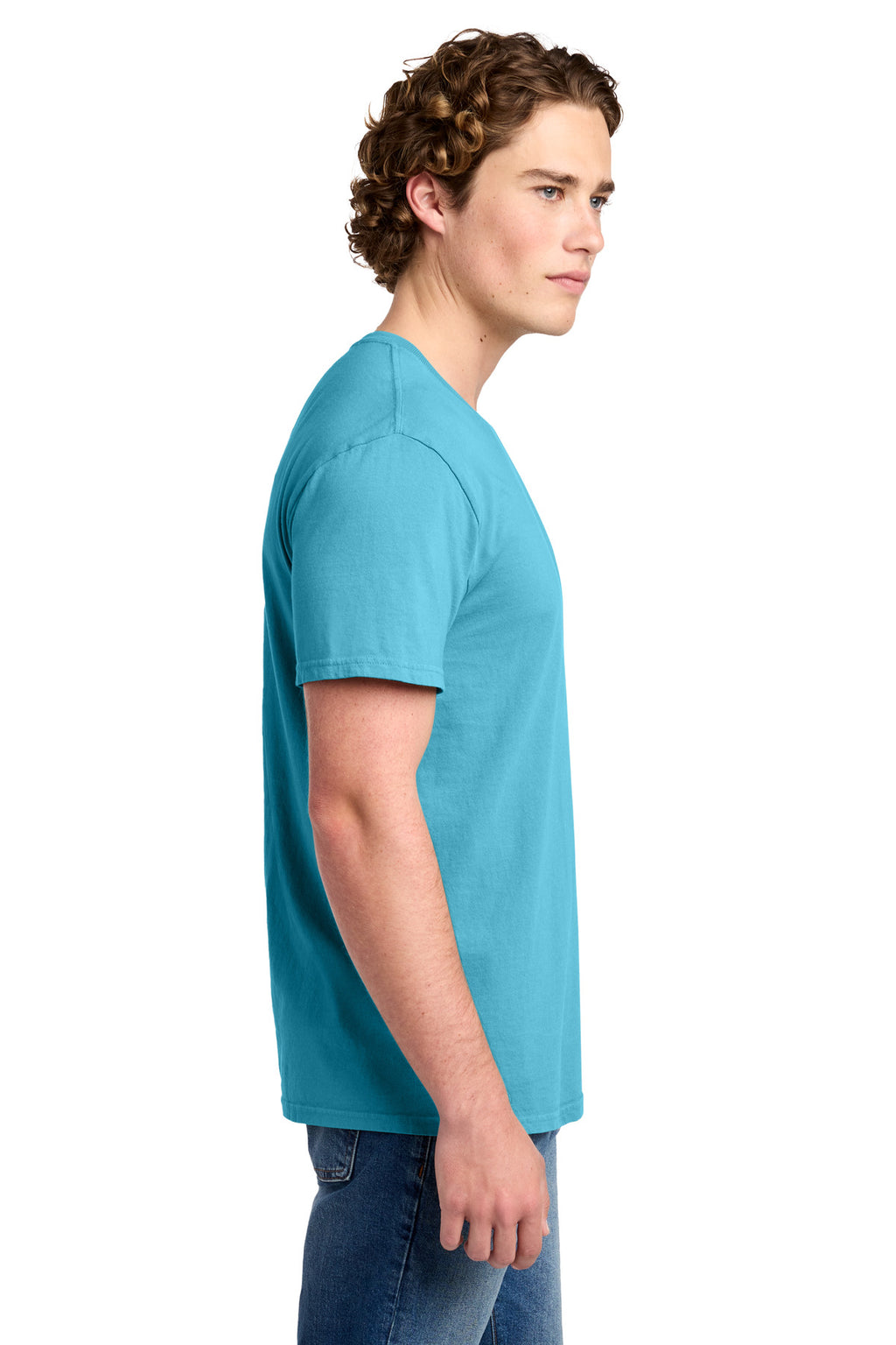 Port & Co Beach Wash Garment-Dyed Tee. PC099 - Tidal Wave - side