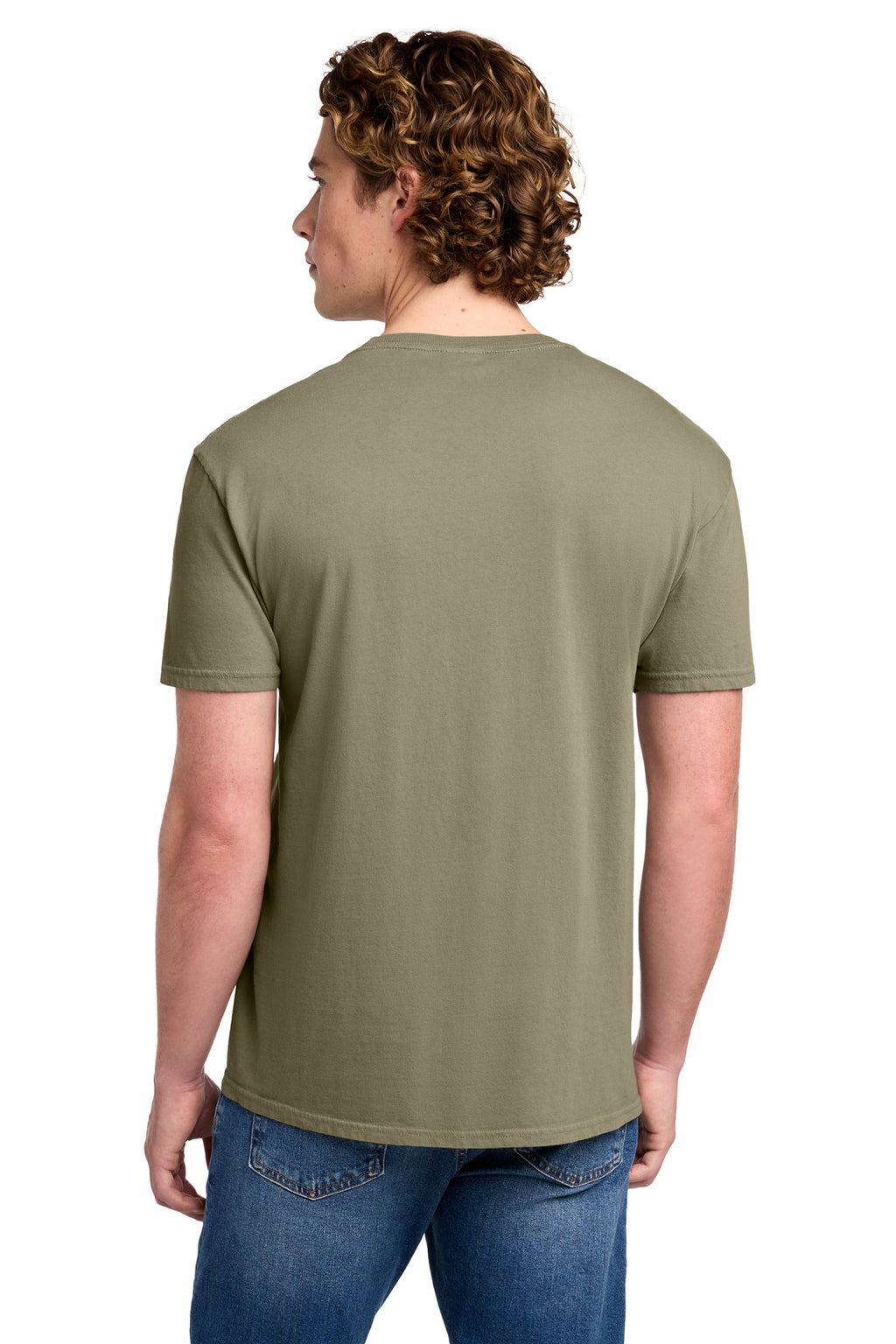 Port & Co Beach Wash Garment-Dyed Tee. PC099 - Walnut - back