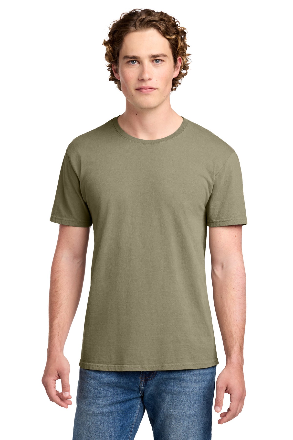 Port & Co Beach Wash Garment-Dyed Tee. PC099 - Walnut - front
