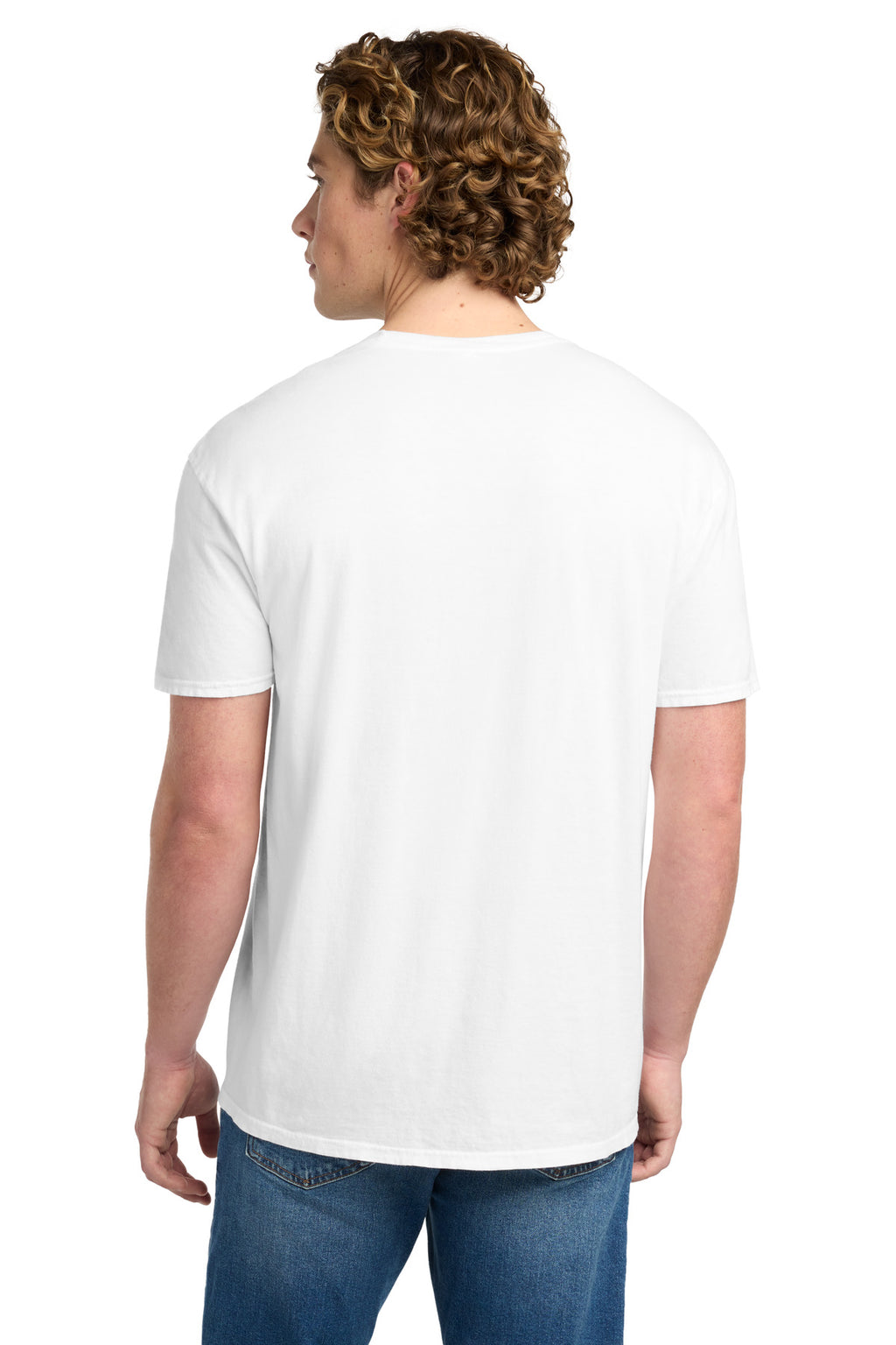Port & Co Beach Wash Garment-Dyed Tee. PC099 - White - back