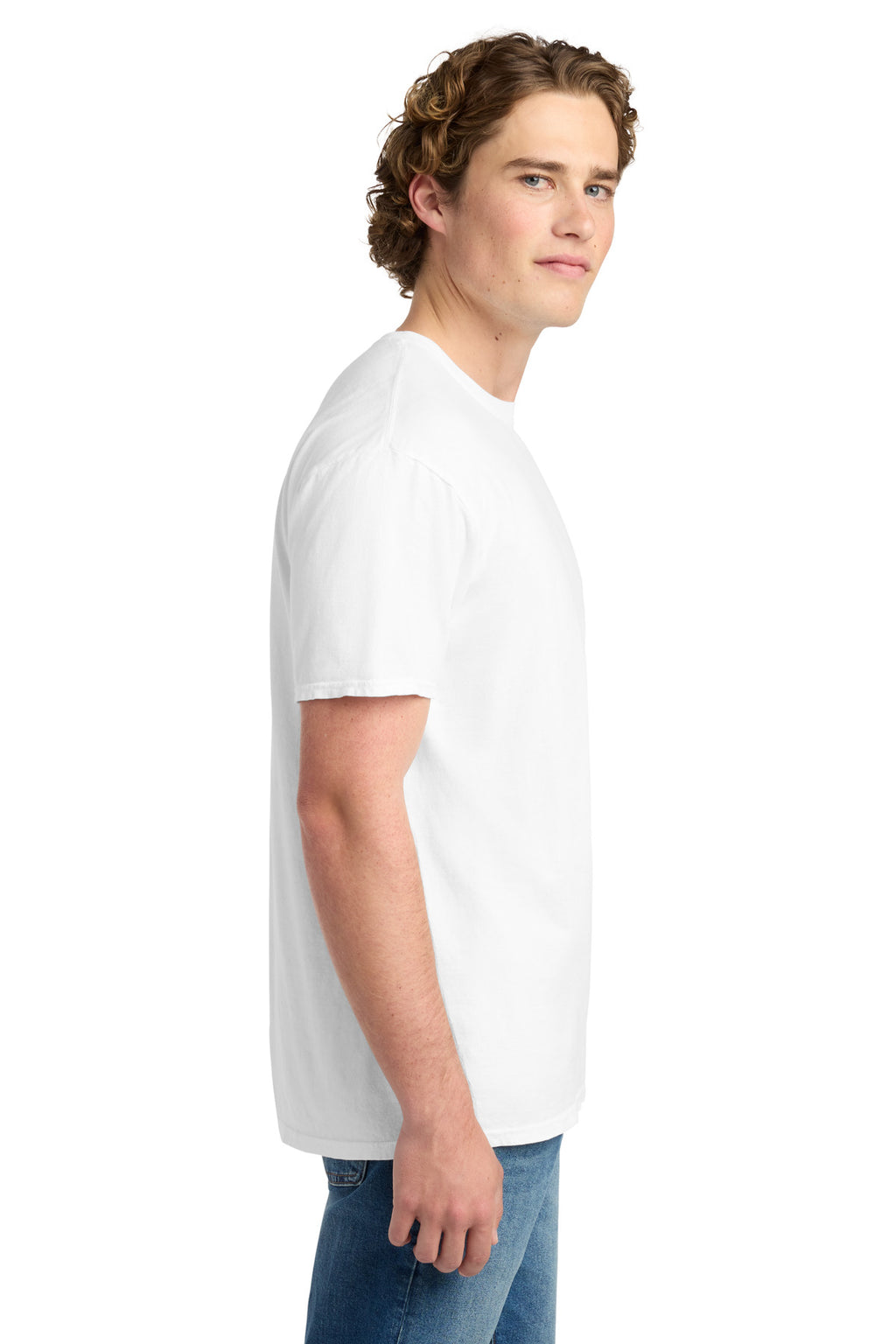 Port & Co Beach Wash Garment-Dyed Tee. PC099 - White - side