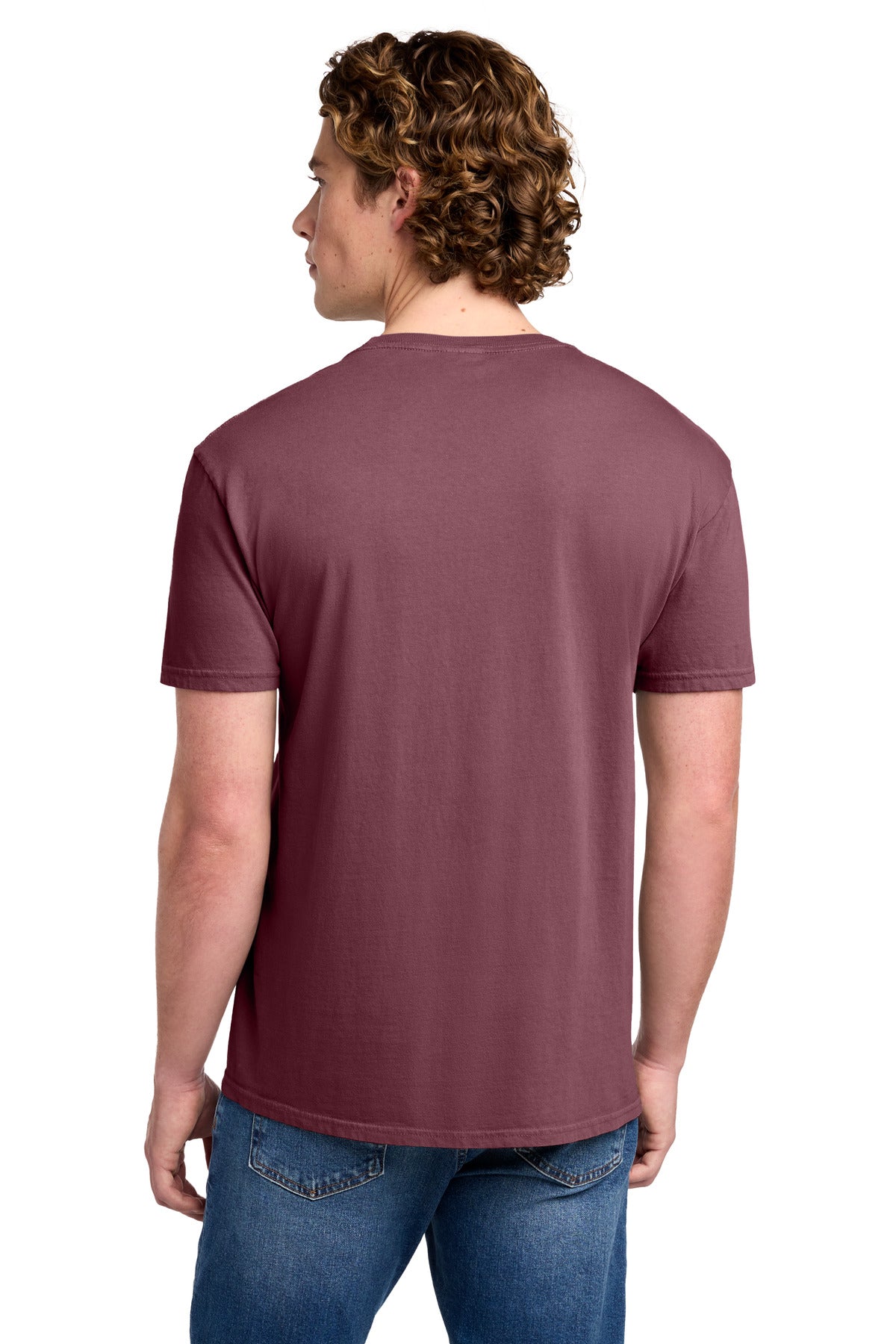 Port & Co Beach Wash Garment-Dyed Tee. PC099 - Wineberry - back