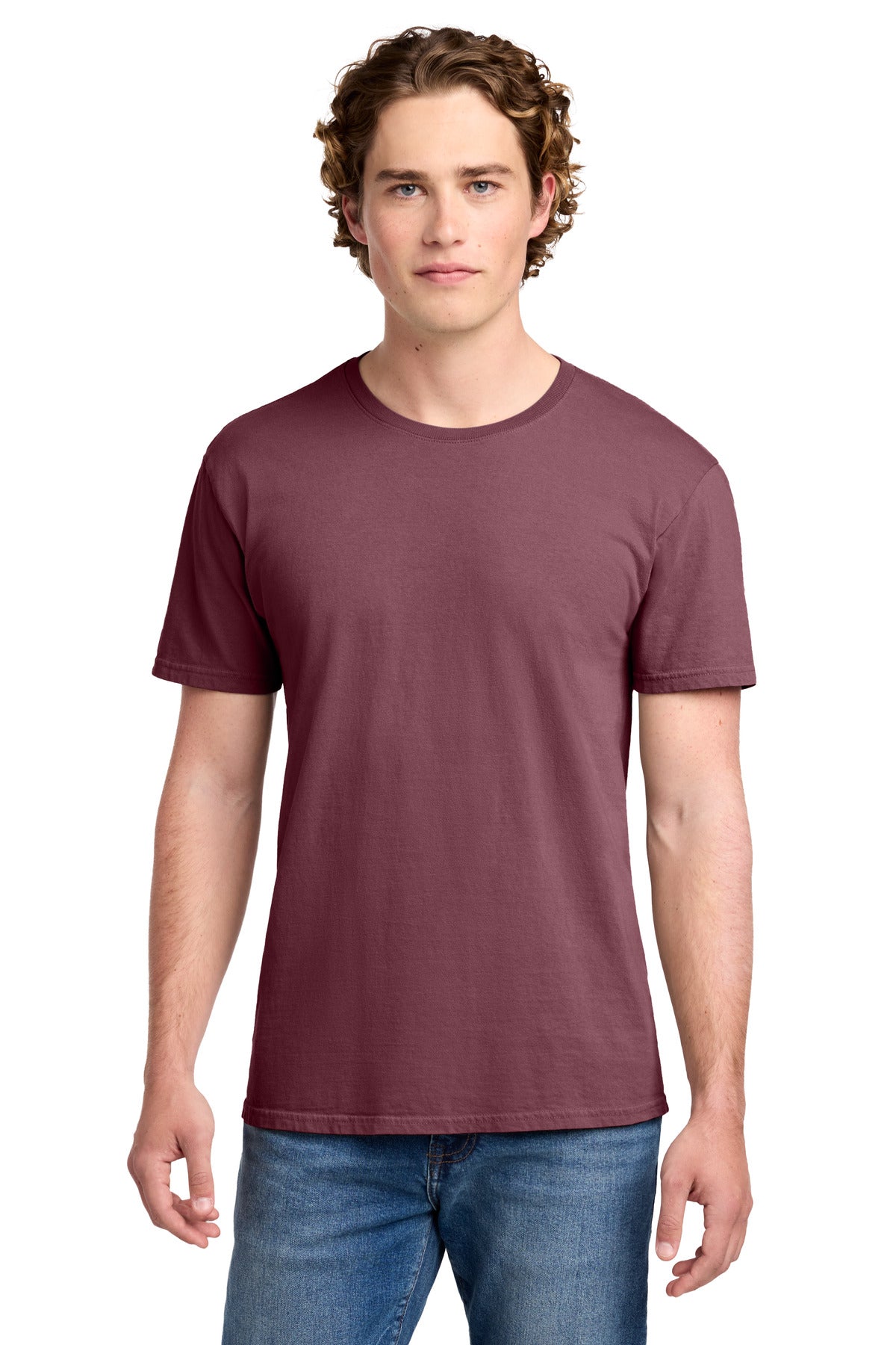 Port & Co Beach Wash Garment-Dyed Tee. PC099 - Wineberry - front