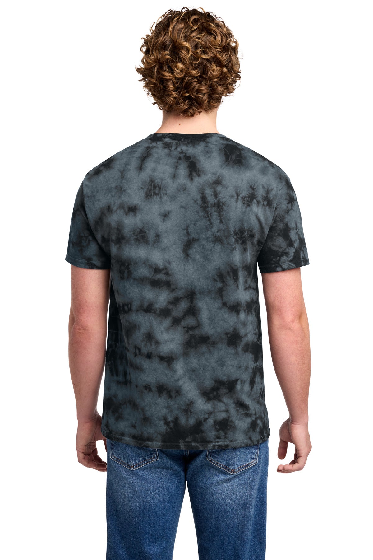 Port & Co Crystal Tie-Dye Tee PC145 - Black - back