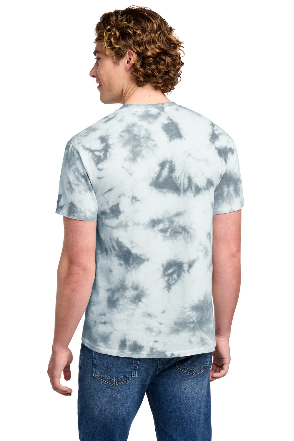 Port & Co Crystal Tie-Dye Tee PC145 - Grey - back