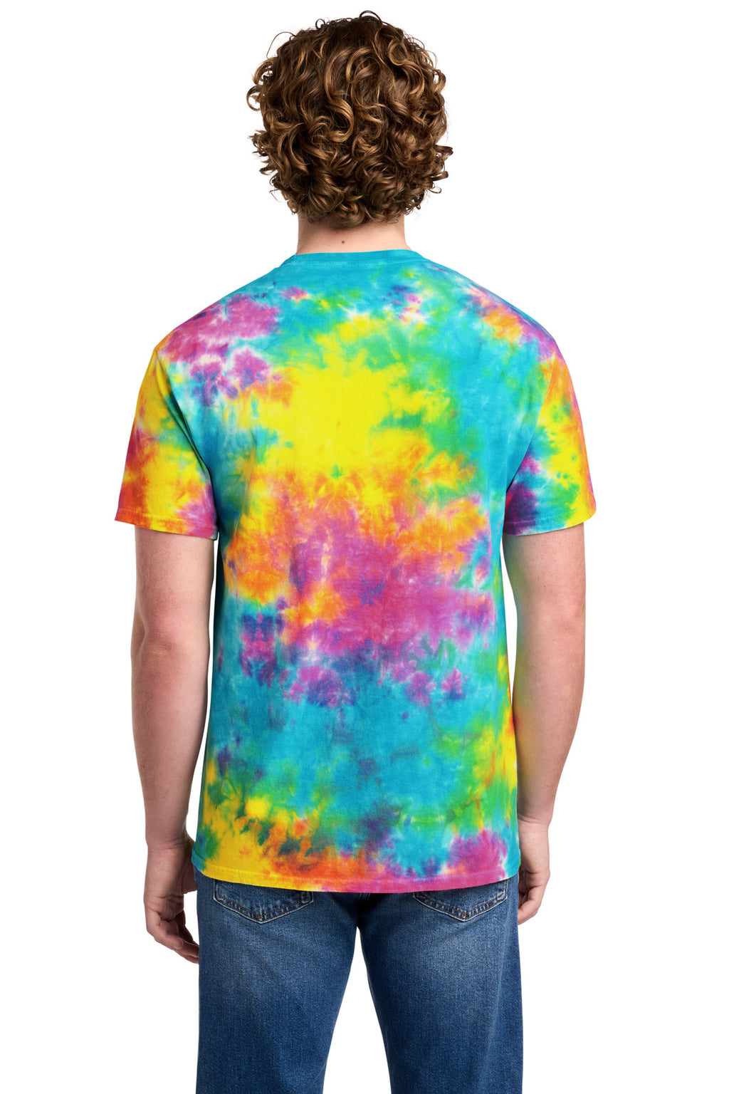 Port & Co Crystal Tie-Dye Tee PC145 - Jeweltone Colorburst - back