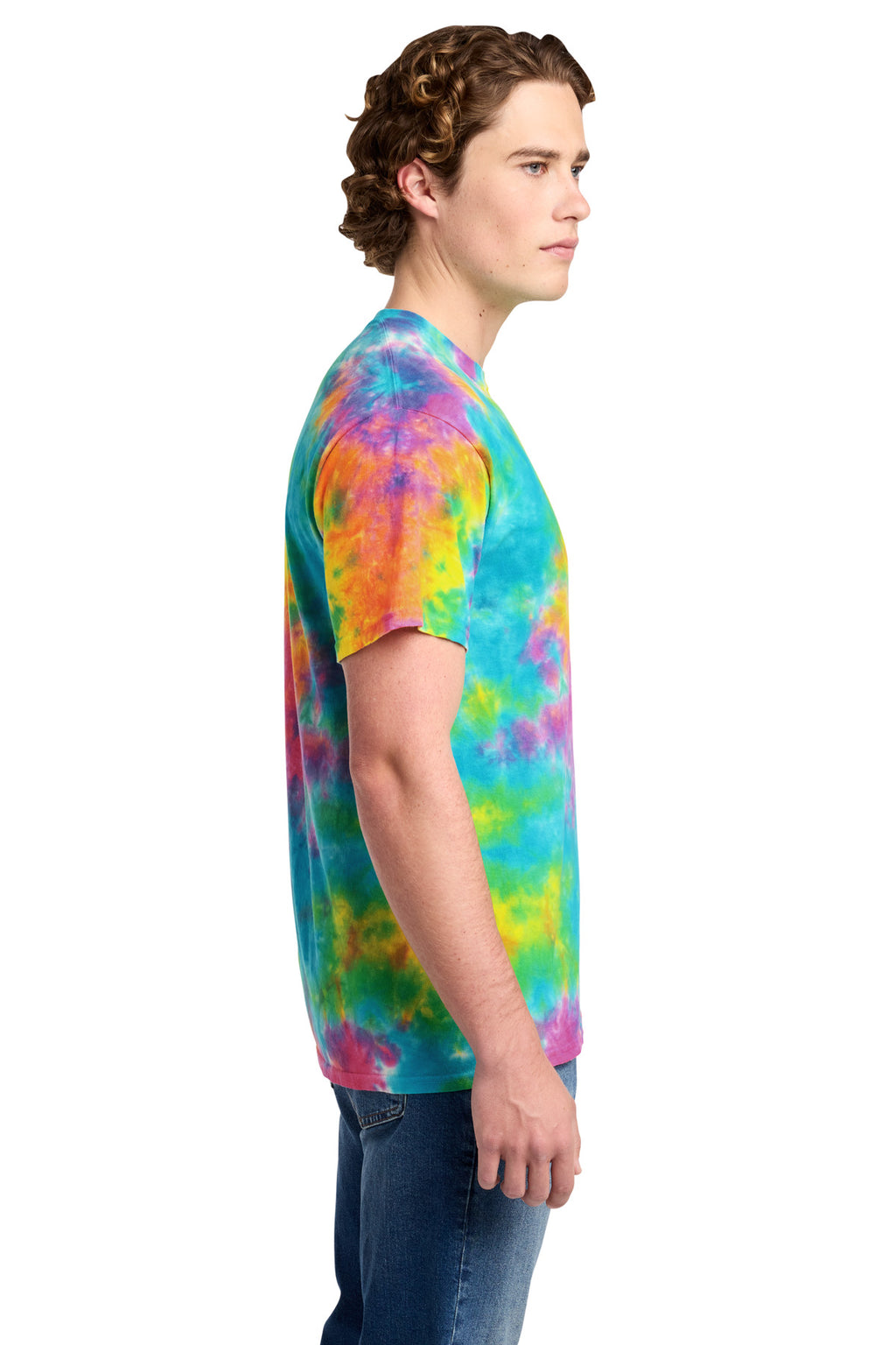 Port & Co Crystal Tie-Dye Tee PC145 - Jeweltone Colorburst - side