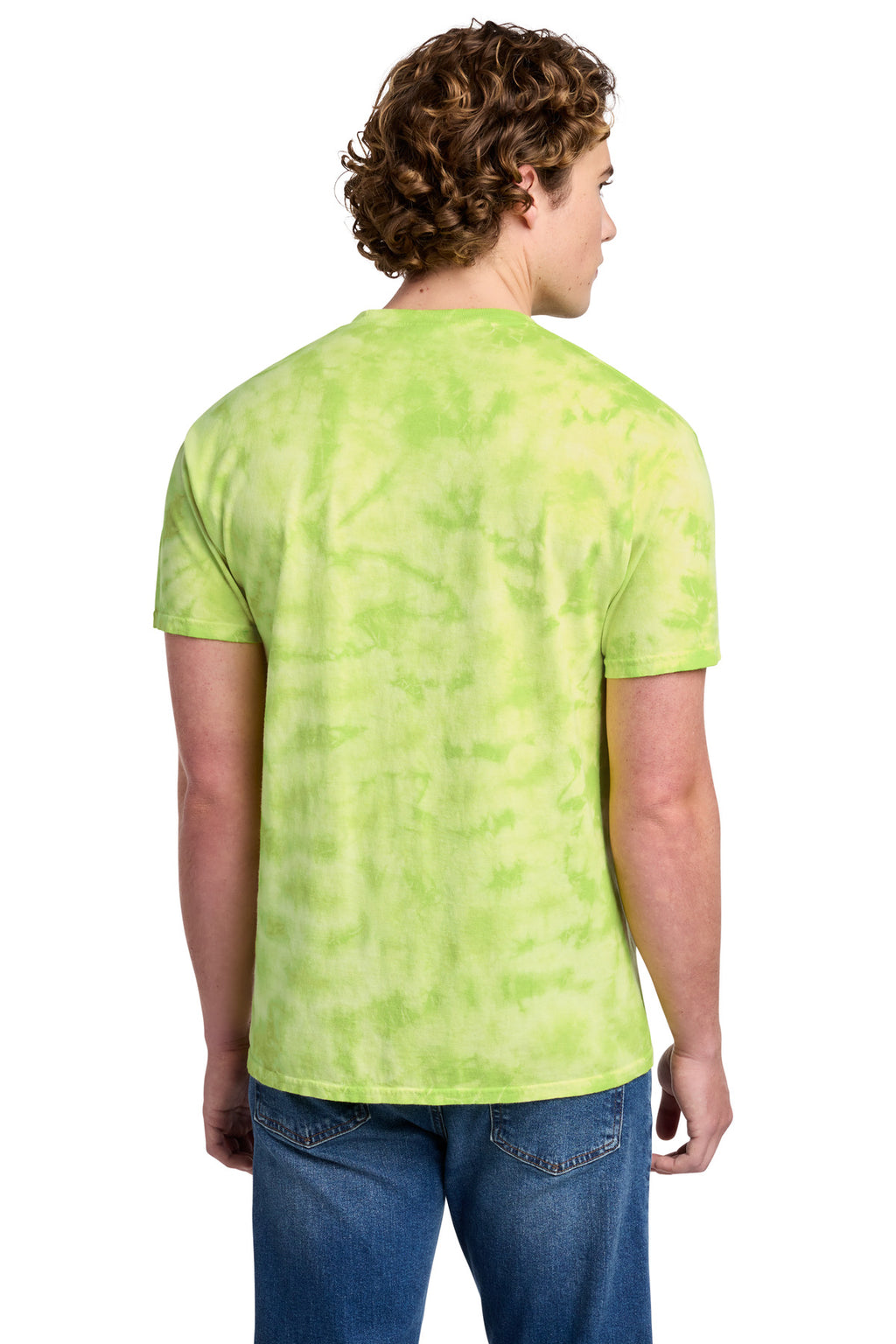Port & Co Crystal Tie-Dye Tee PC145 - Lemon Lime - back