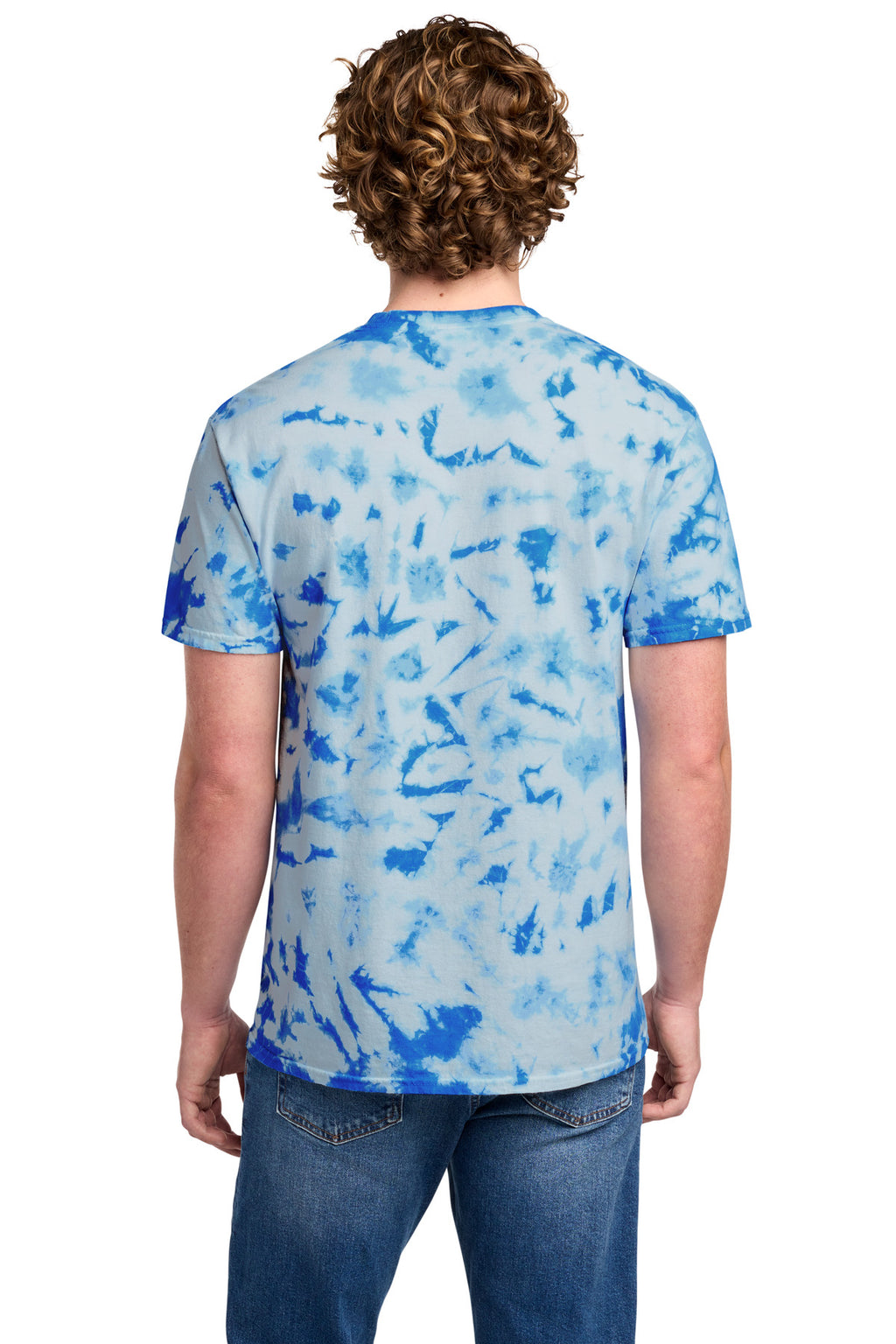 Port & Co Crystal Tie-Dye Tee PC145 - True Royal - back