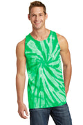 Port & Co Tie-Dye Tank Top. PC147TT - Kelly - front