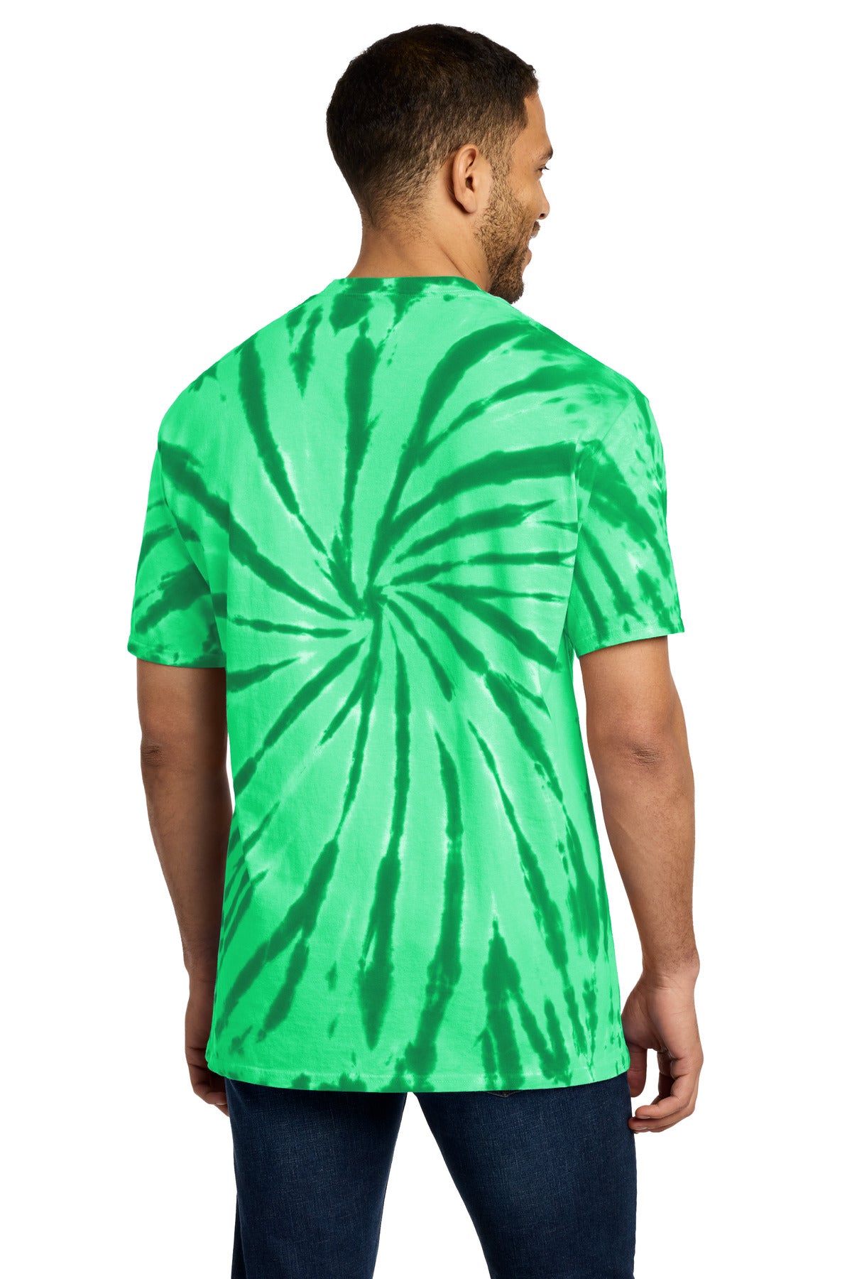 Port & Co Tie-Dye Tee. PC147 - Kelly - back
