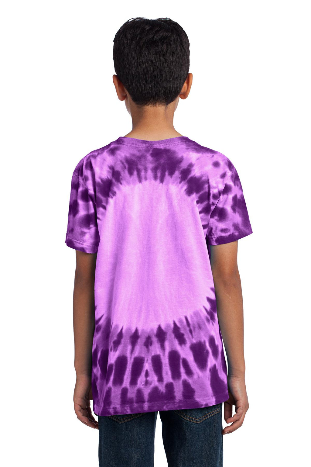 Port & Co Youth Window Tie-Dye Tee. PC149Y - Purple - back