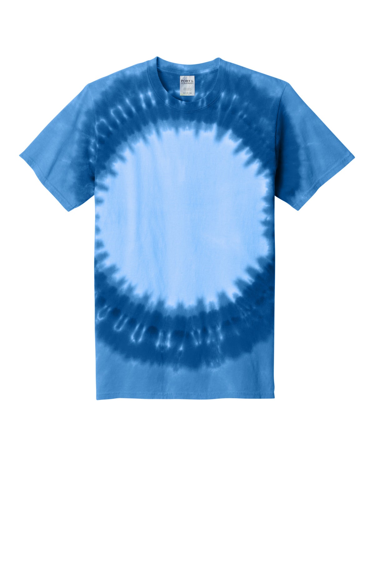 Port & Co Window Tie-Dye Tee. PC149 - Royal - front