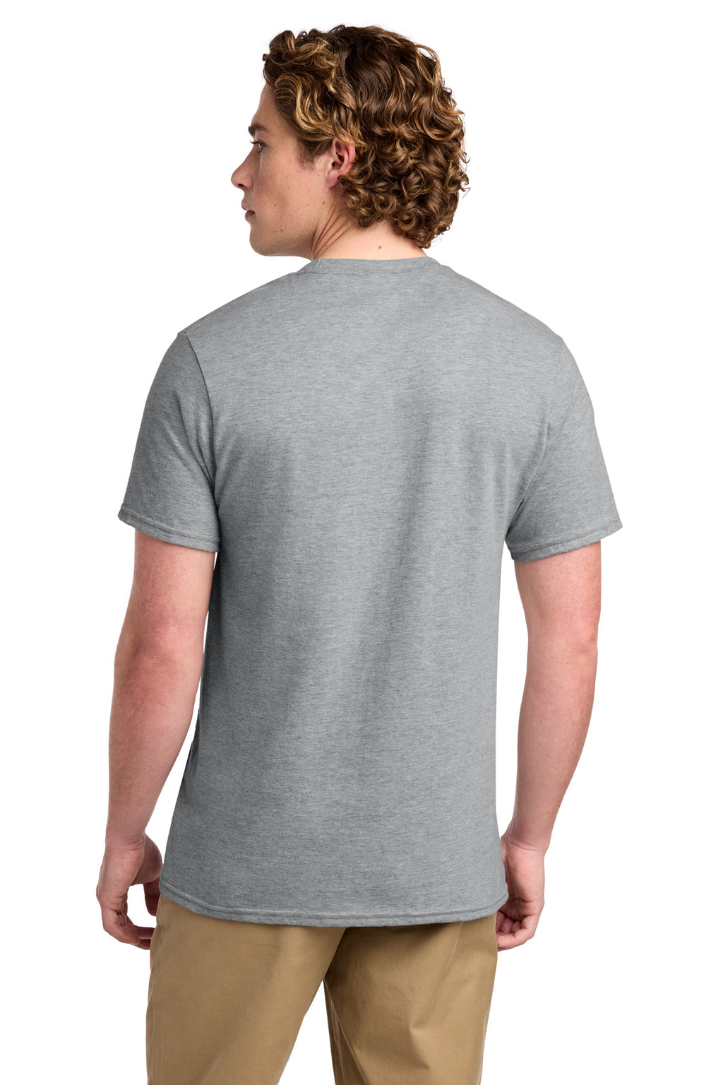 Port & Co Ring Spun Cotton Tee. PC150 - Athletic Heather - back