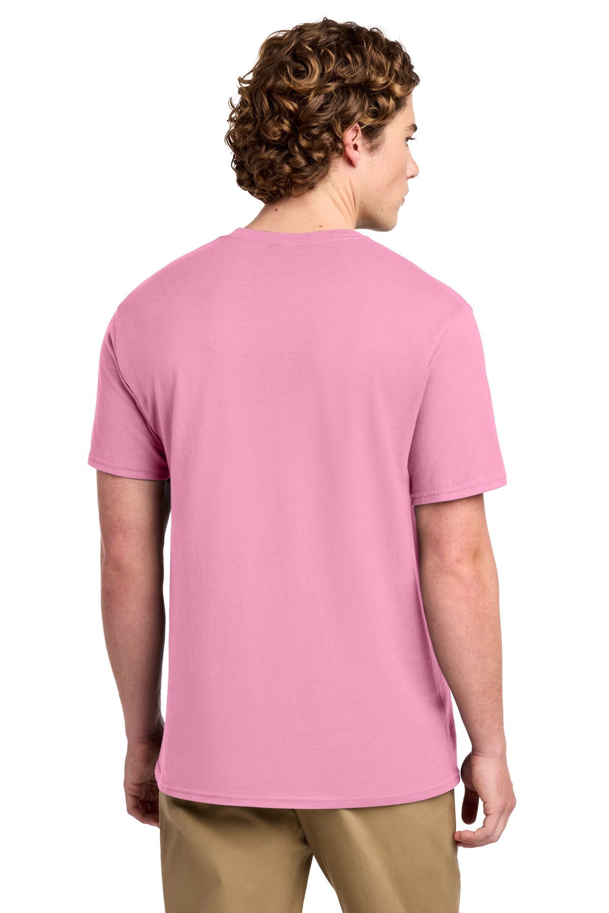 Port & Co Ring Spun Cotton Tee. PC150 - Candy Pink - back