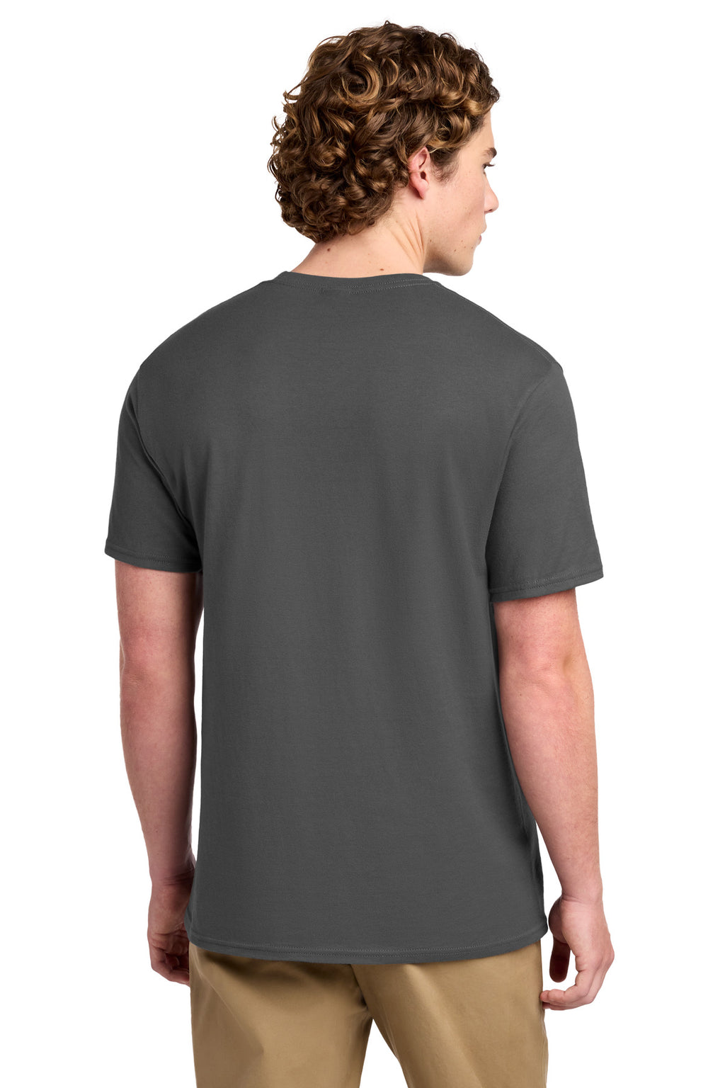 Port & Co Ring Spun Cotton Tee. PC150 - Charcoal - back