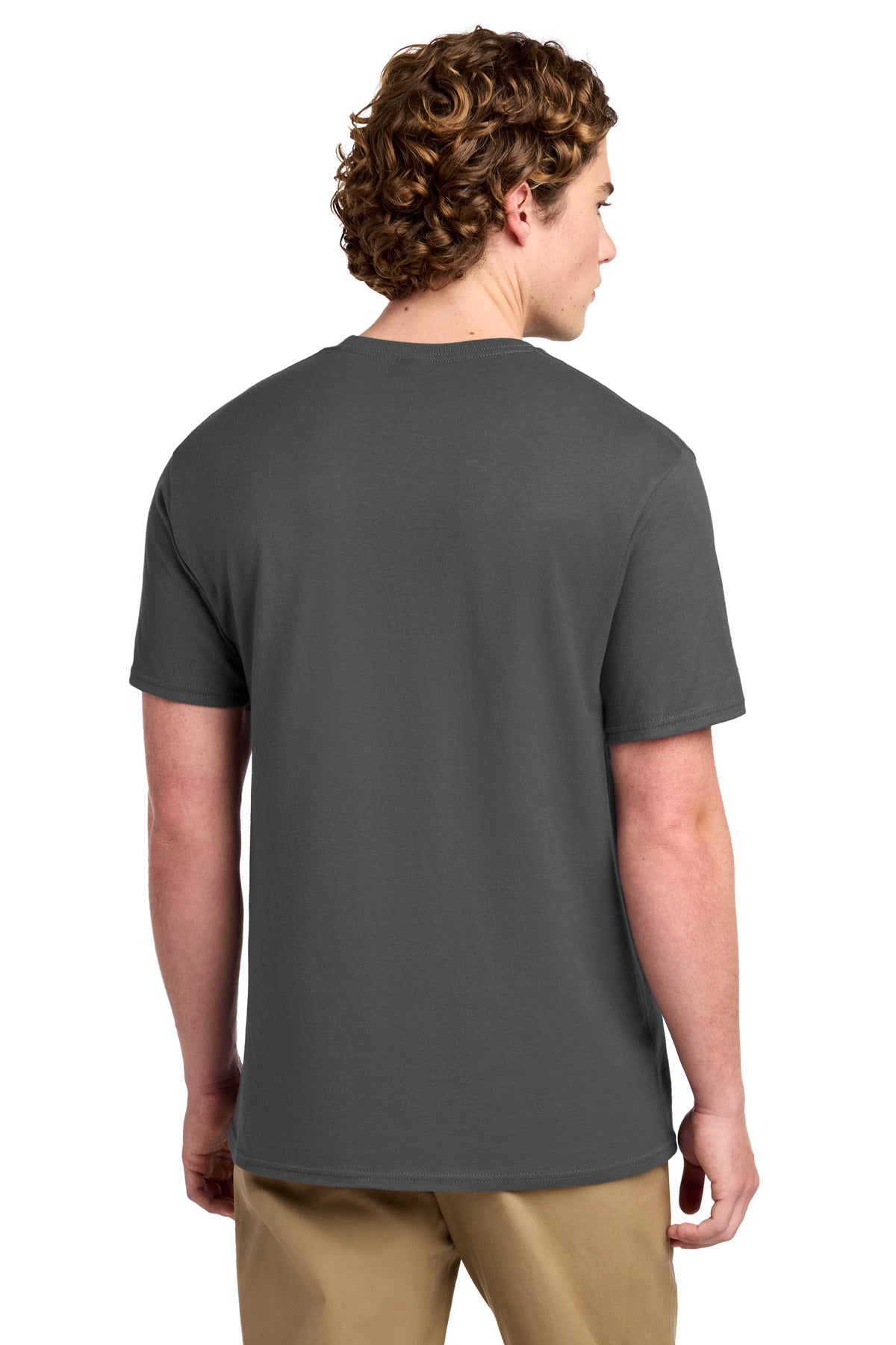 Port & Co Ring Spun Cotton Tee. PC150 - Charcoal - back