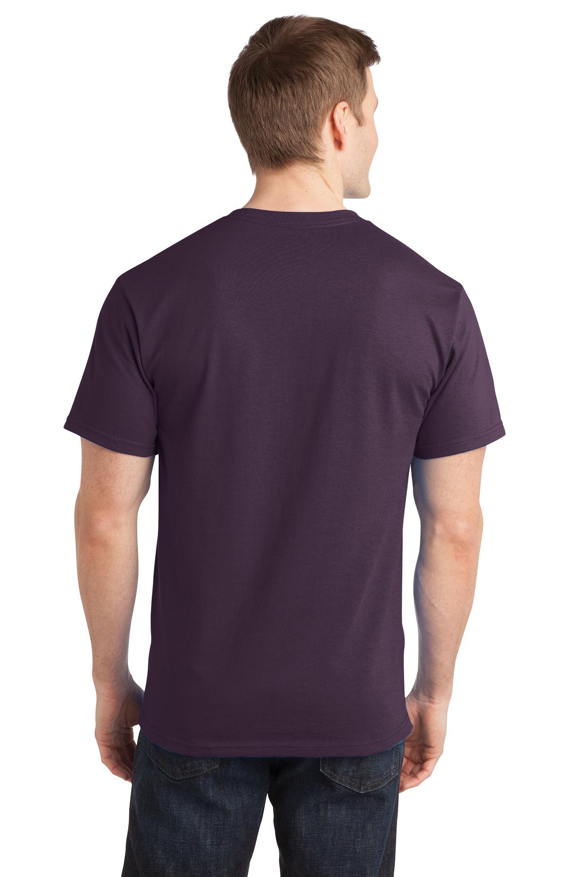 Port & Co Ring Spun Cotton Tee. PC150 - Eggplant - back